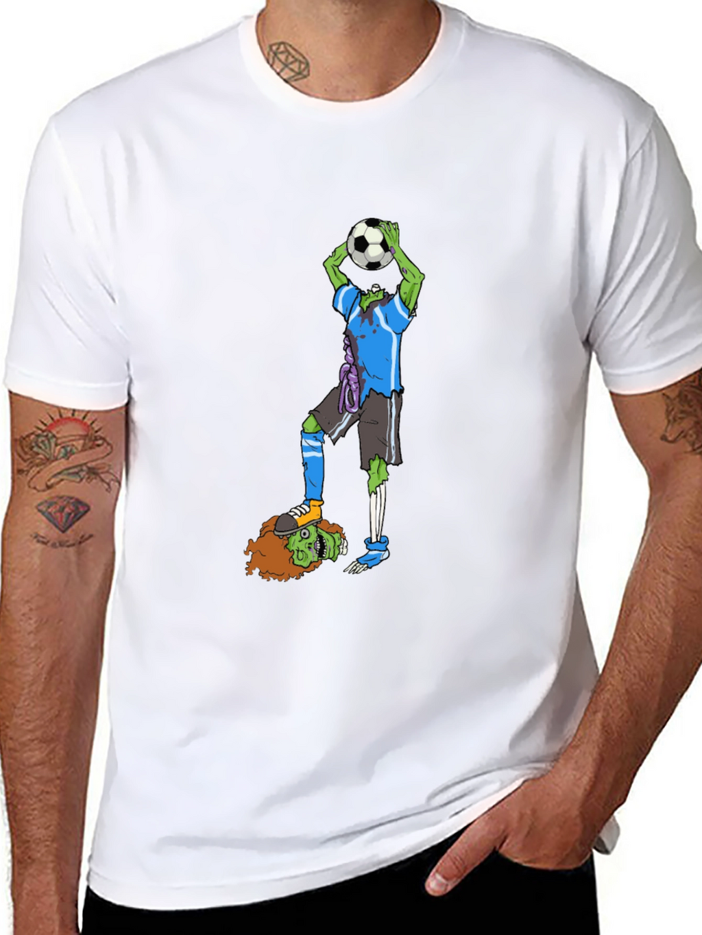 Zombie Soccer T-Shirt - Funny Graphic Tee