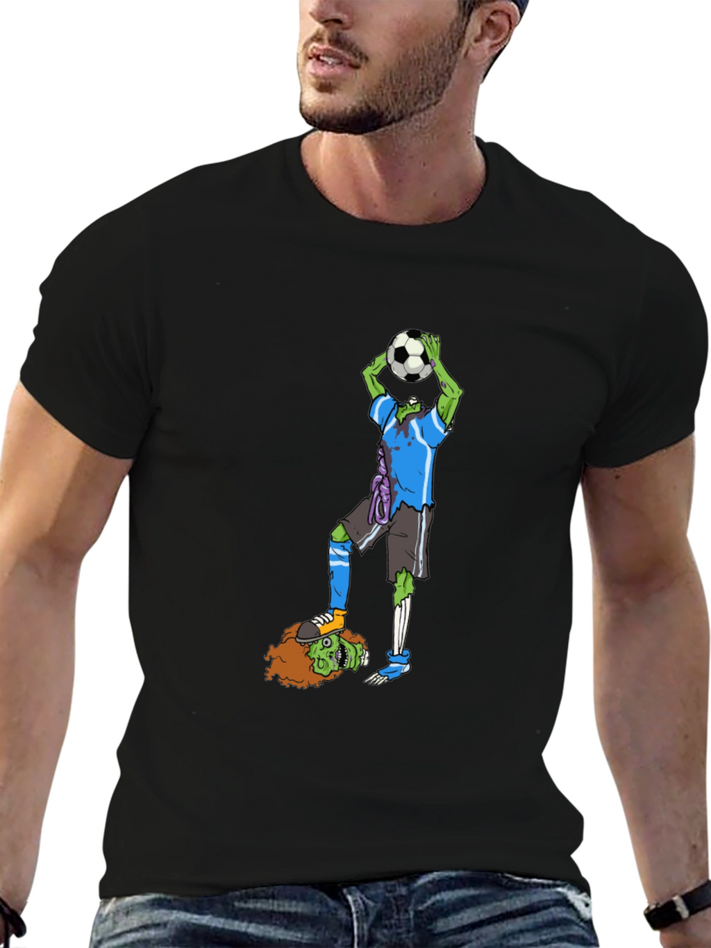 Zombie Soccer T-Shirt - Funny Graphic Tee