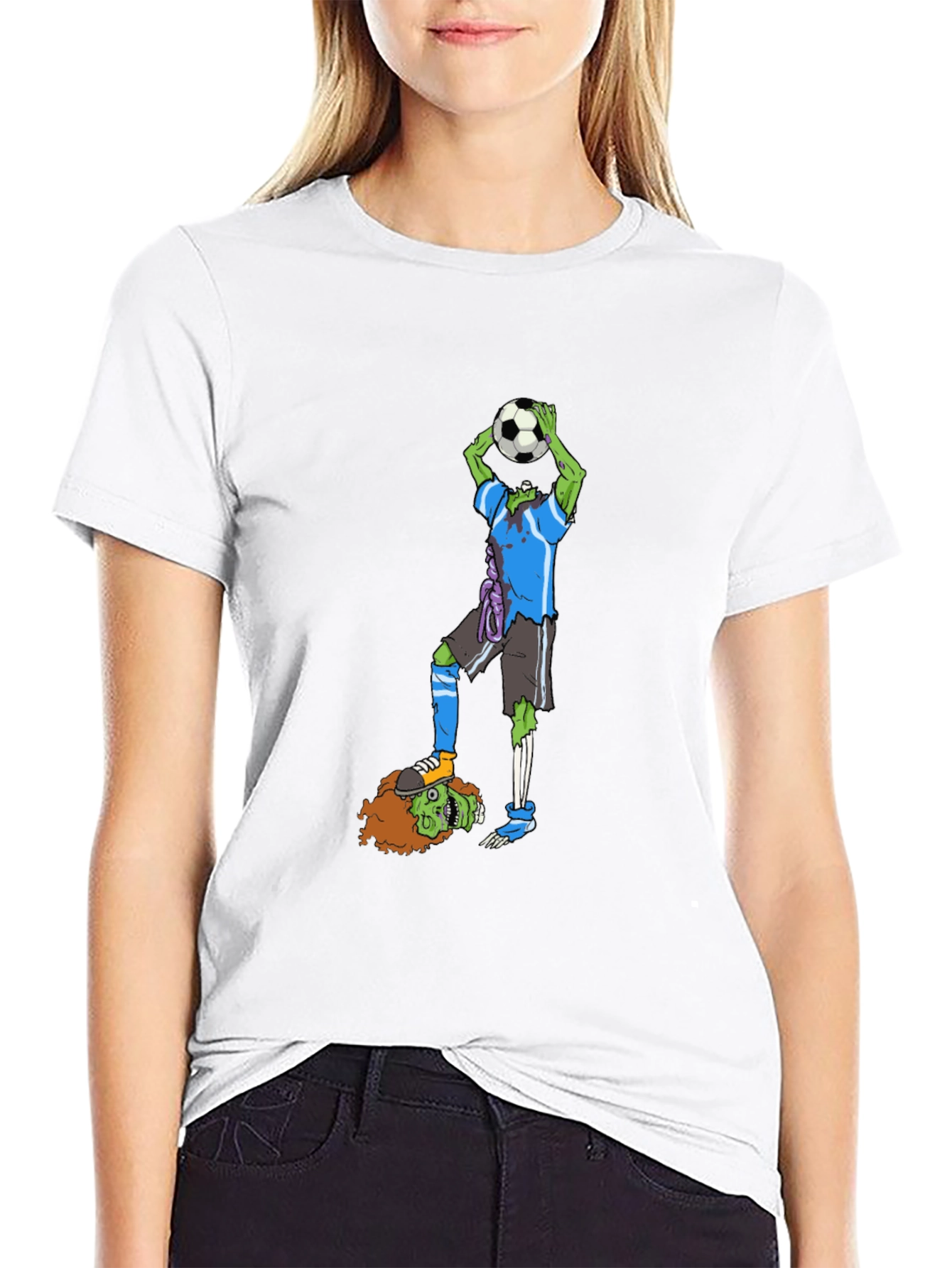 Zombie Soccer T-Shirt - Funny Graphic Tee