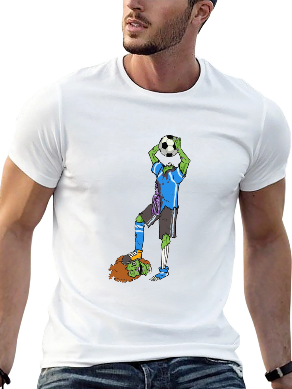 Zombie Soccer T-Shirt - Funny Graphic Tee