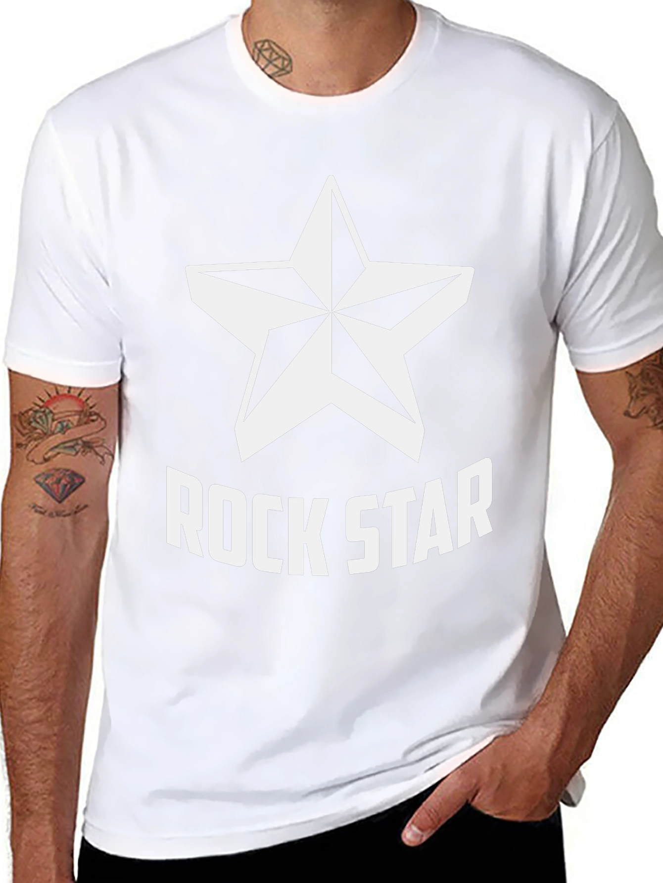 Rock Star Graphic Tee - Cool Black T-Shirt