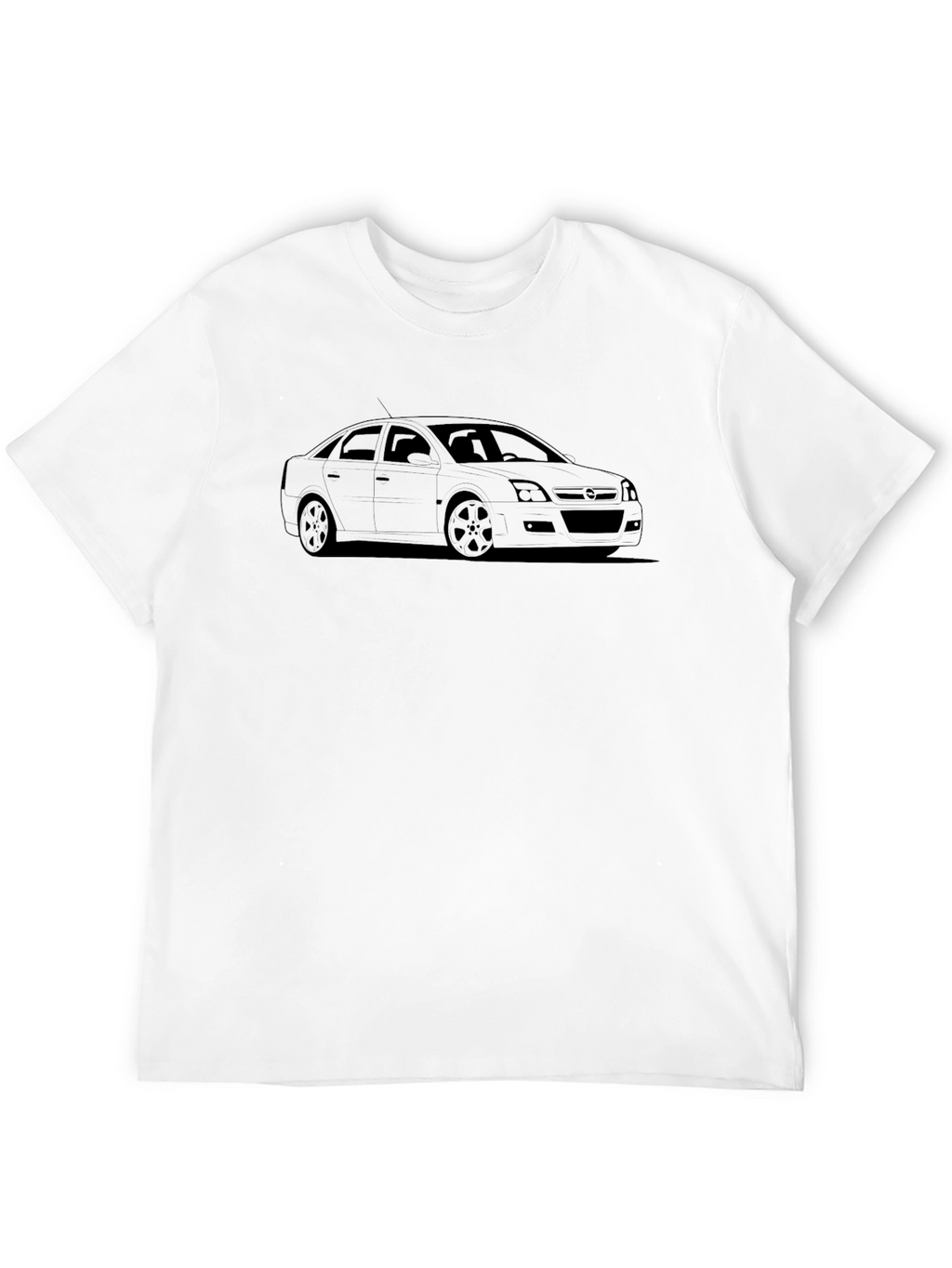 Car Outline Black T-Shirt