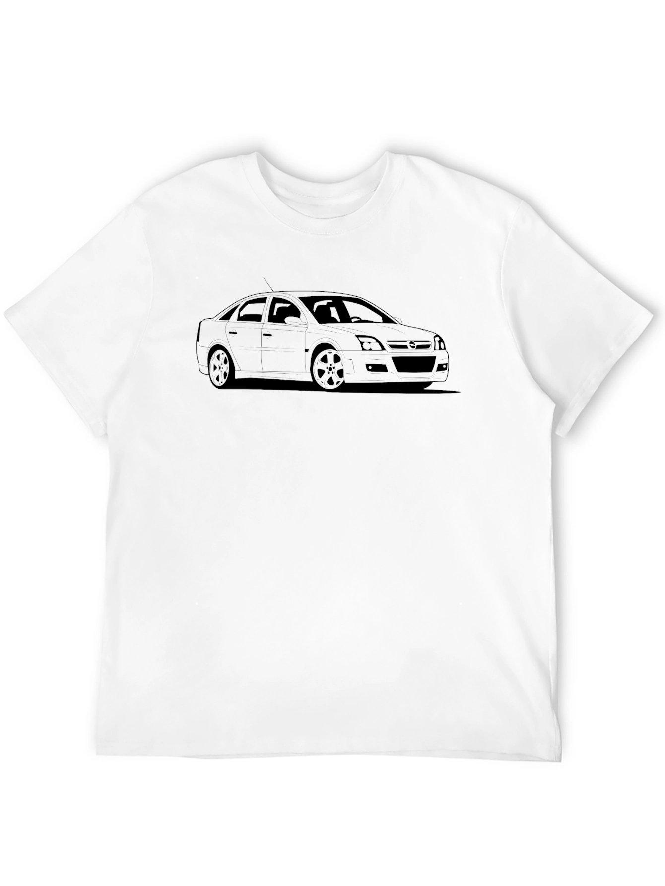 Car Outline Black T-Shirt