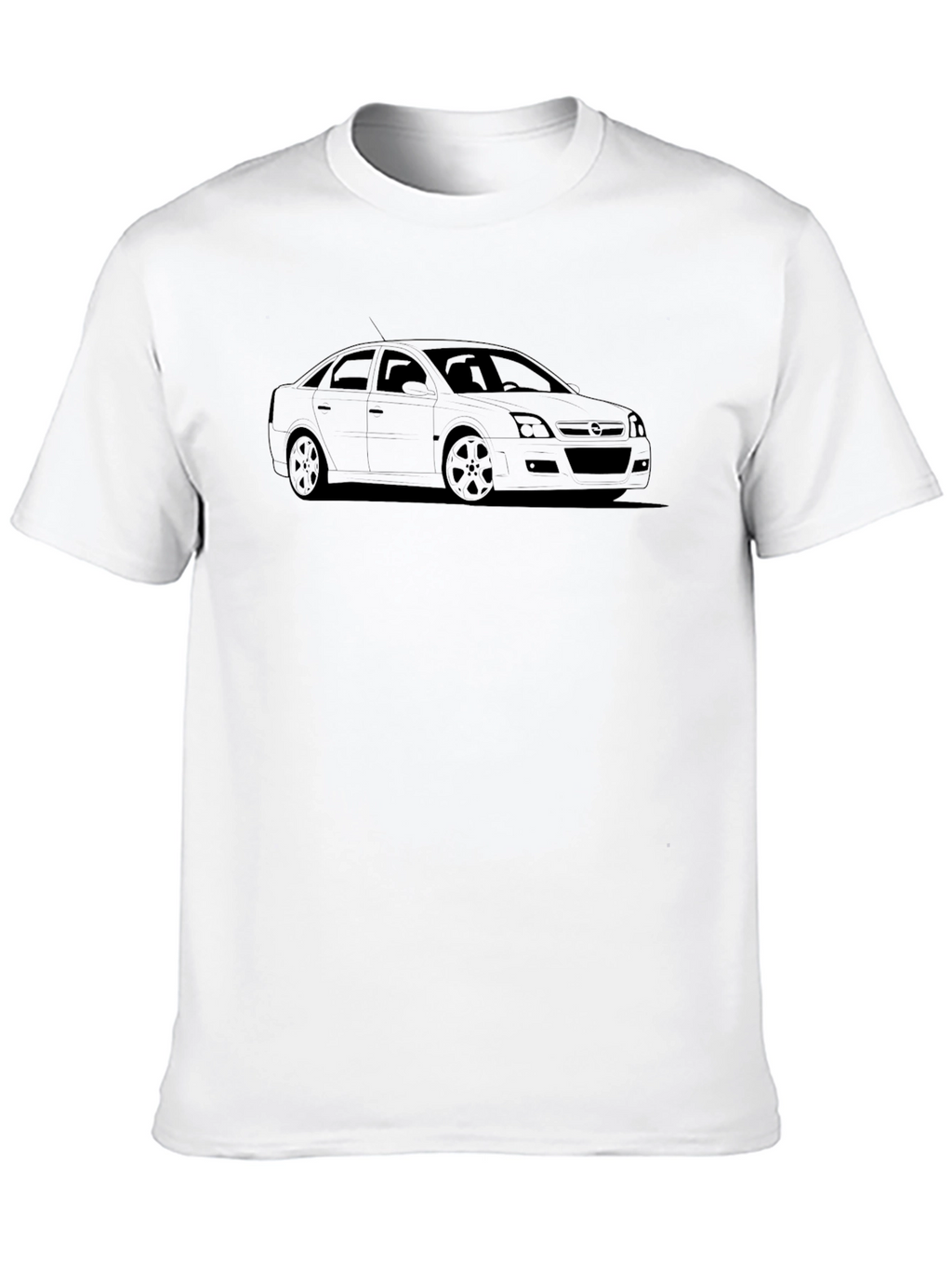 Car Outline Black T-Shirt