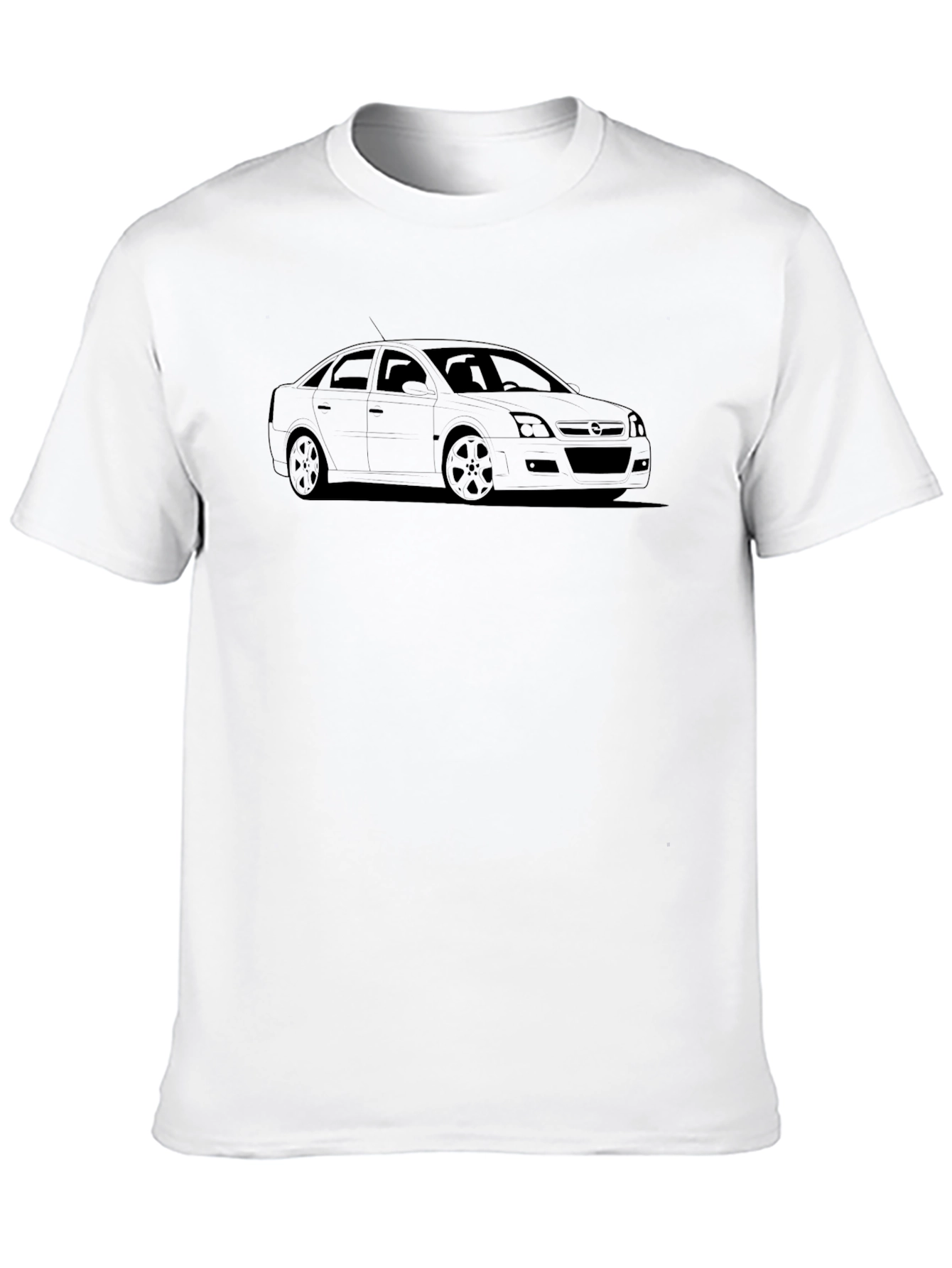 Car Outline Black T-Shirt