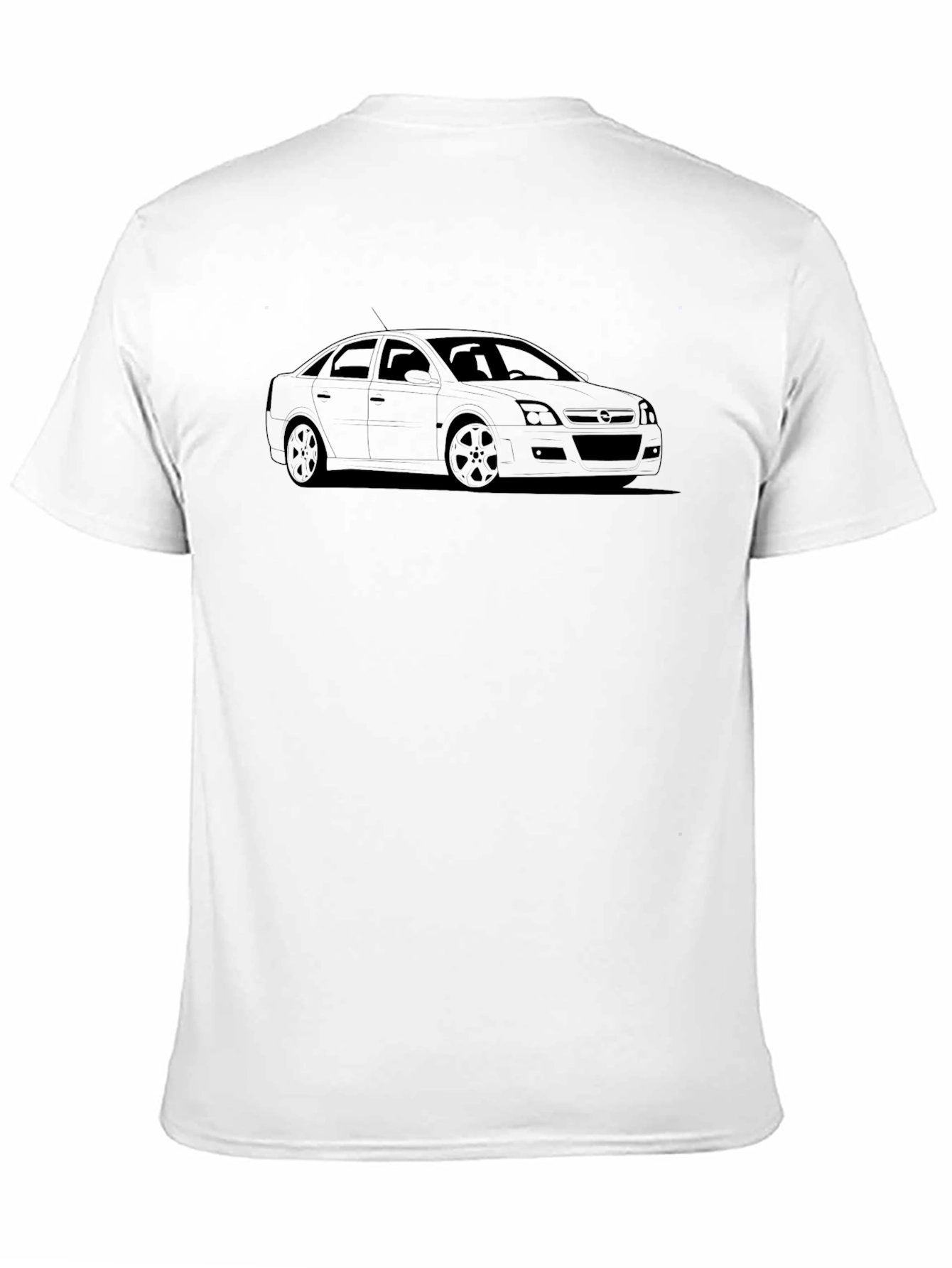 Car Outline Black T-Shirt