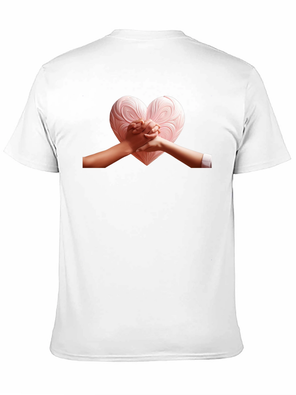 Heart Hands Graphic Tee - Stylish Black T-Shirt