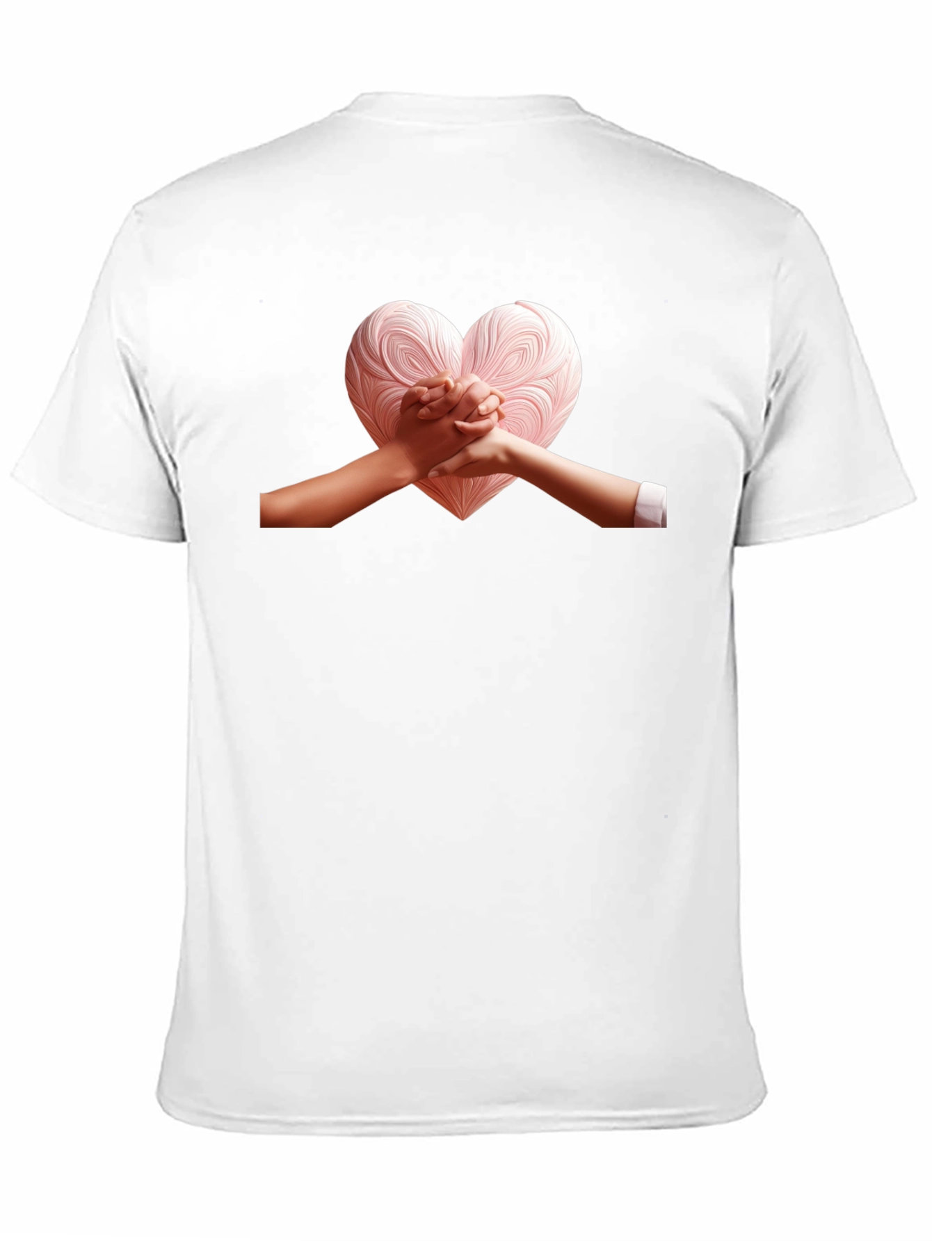 Heart Hands Graphic Tee - Stylish Black T-Shirt