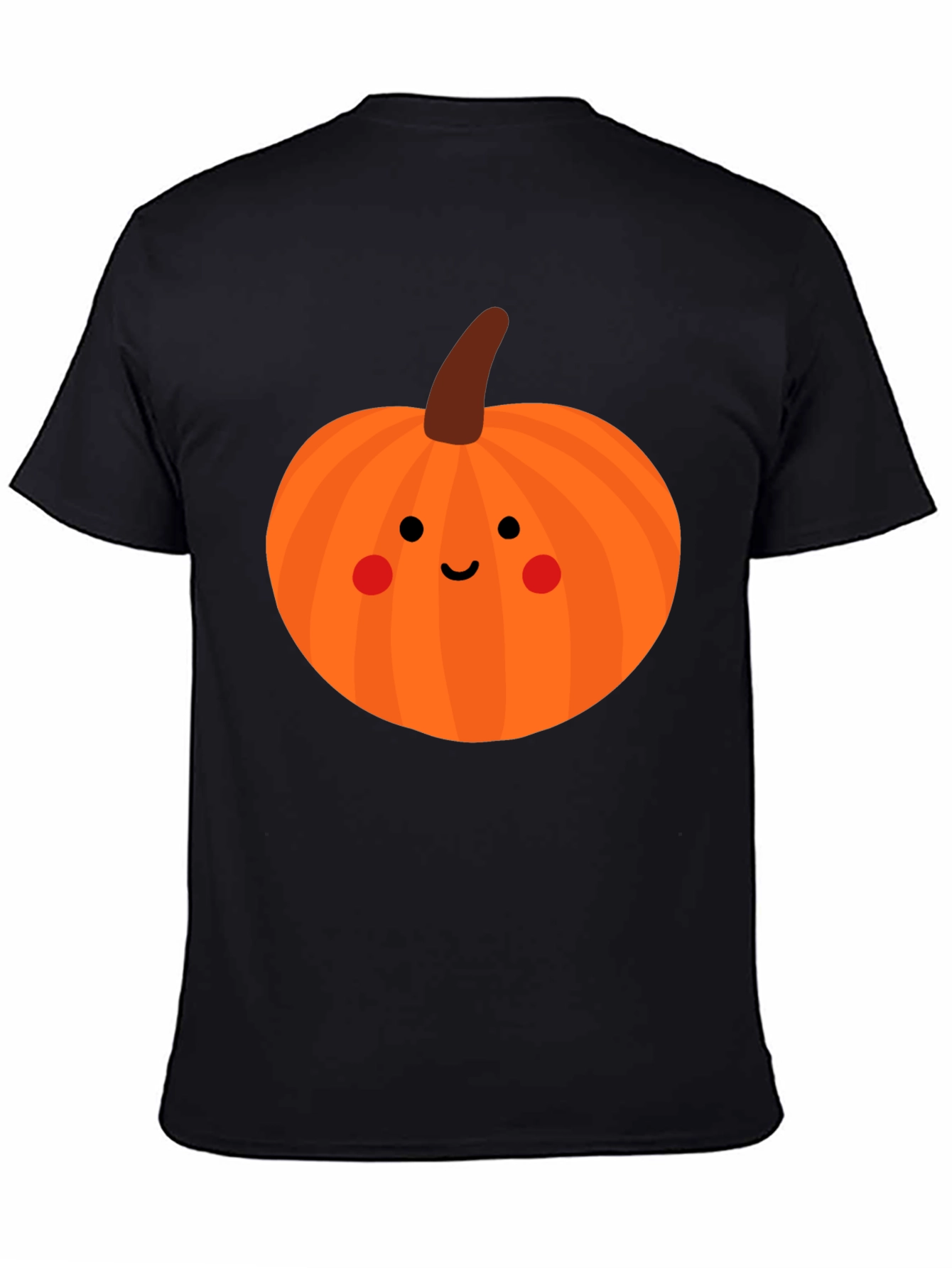Cute Pumpkin Face Black T-Shirt - Halloween Apparel