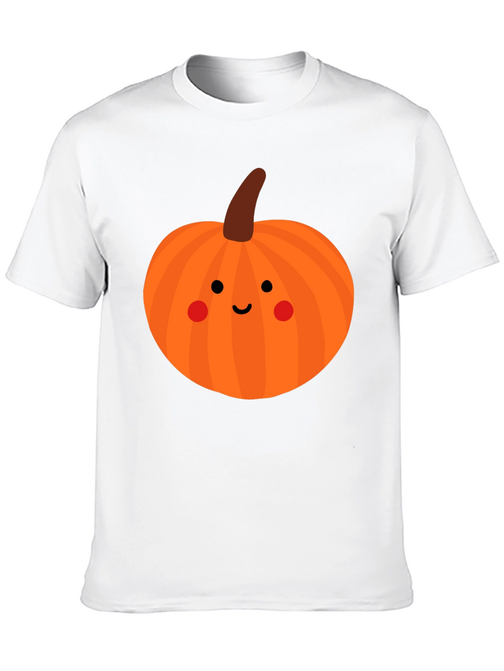 Cute Pumpkin Face Black T-Shirt - Halloween Apparel