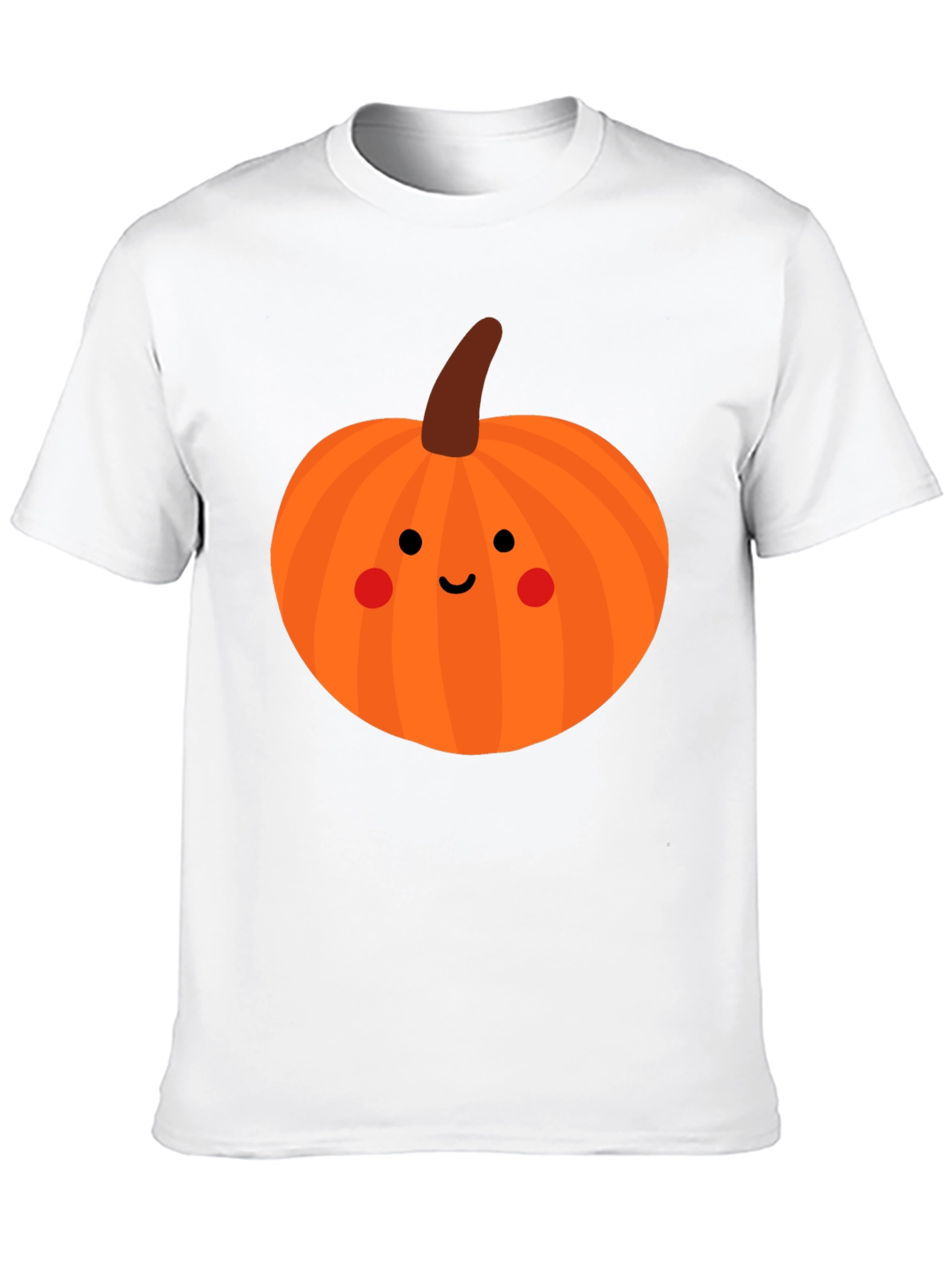 Cute Pumpkin Face Black T-Shirt - Halloween Apparel