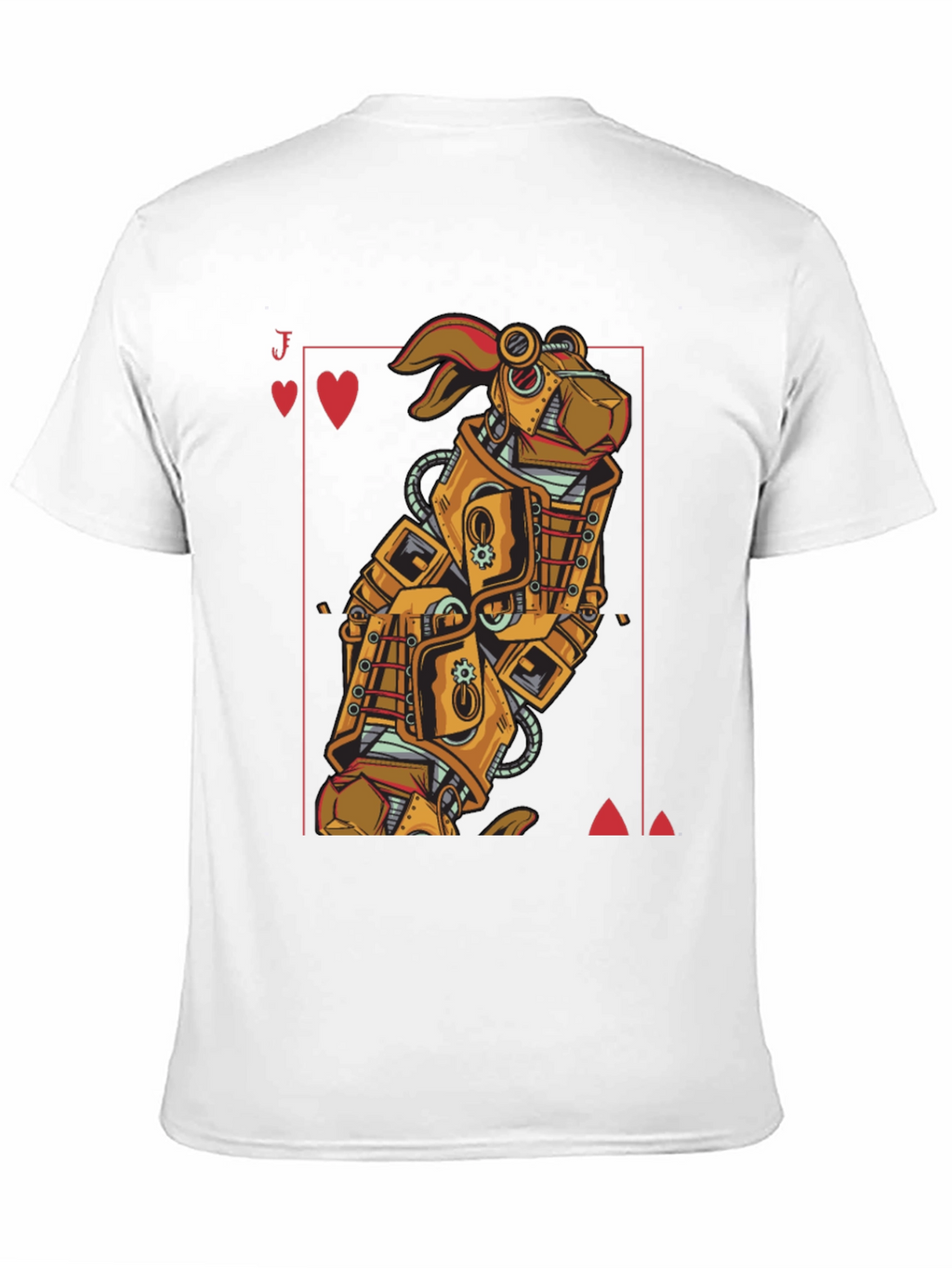 Steampunk Robot Rabbit T-Shirt - Jack of Hearts