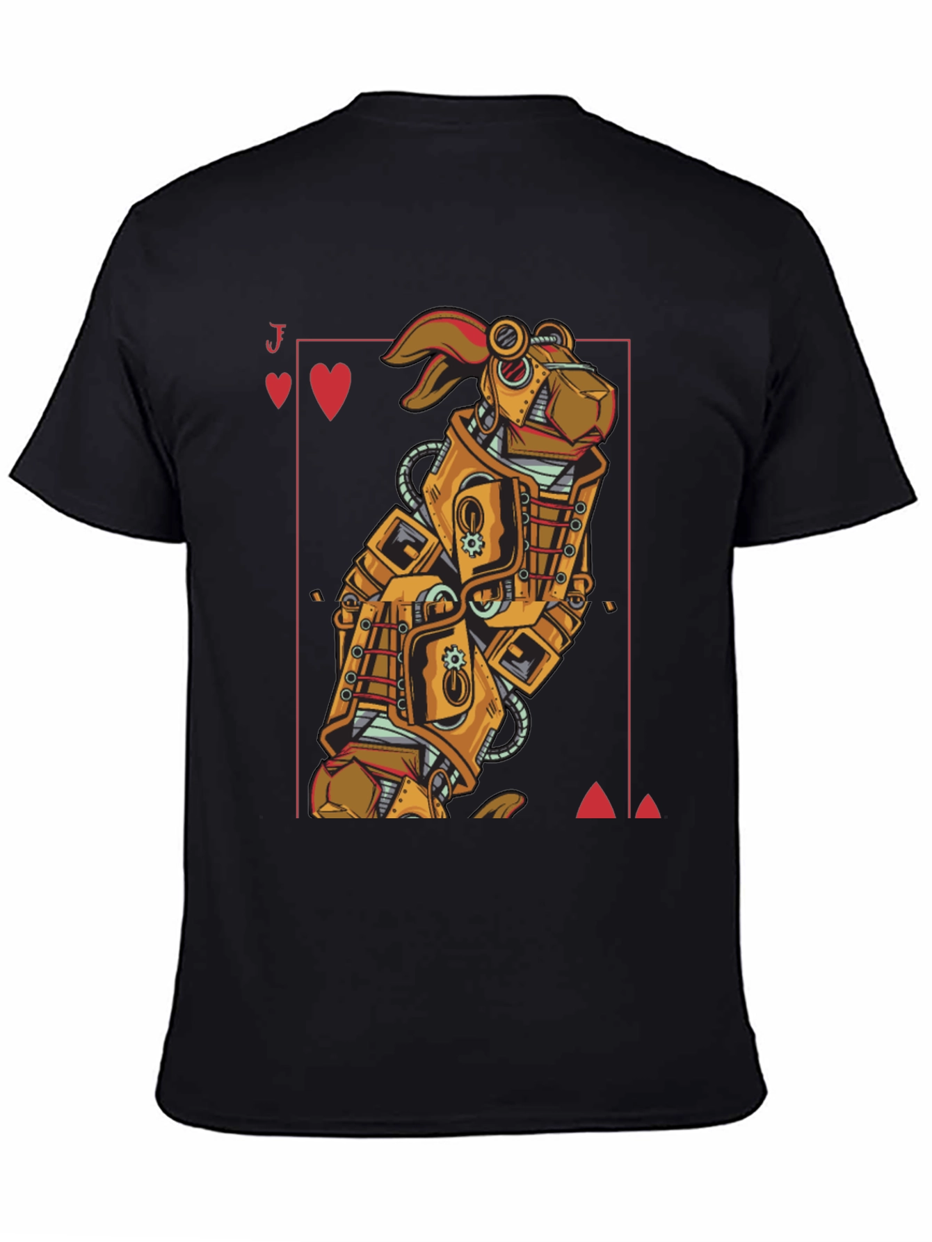 Steampunk Robot Rabbit T-Shirt - Jack of Hearts
