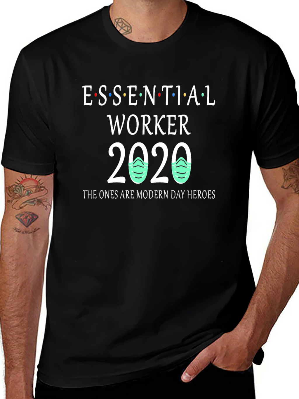 Essential Worker 2020 T-Shirt Modern Day Heroes Tee