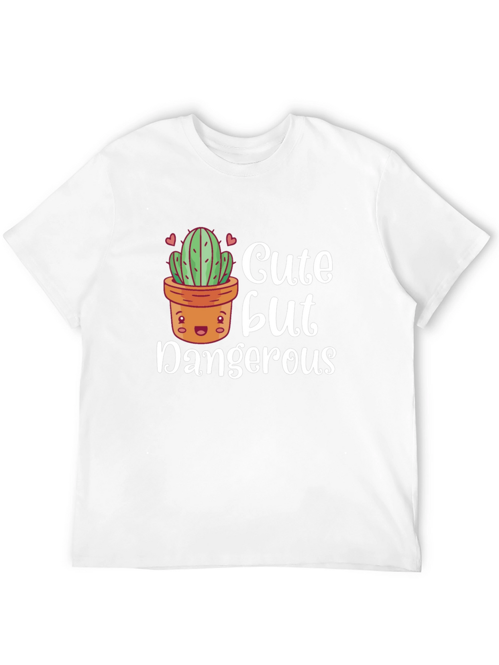 Cute But Dangerous Cactus Graphic T-Shirt