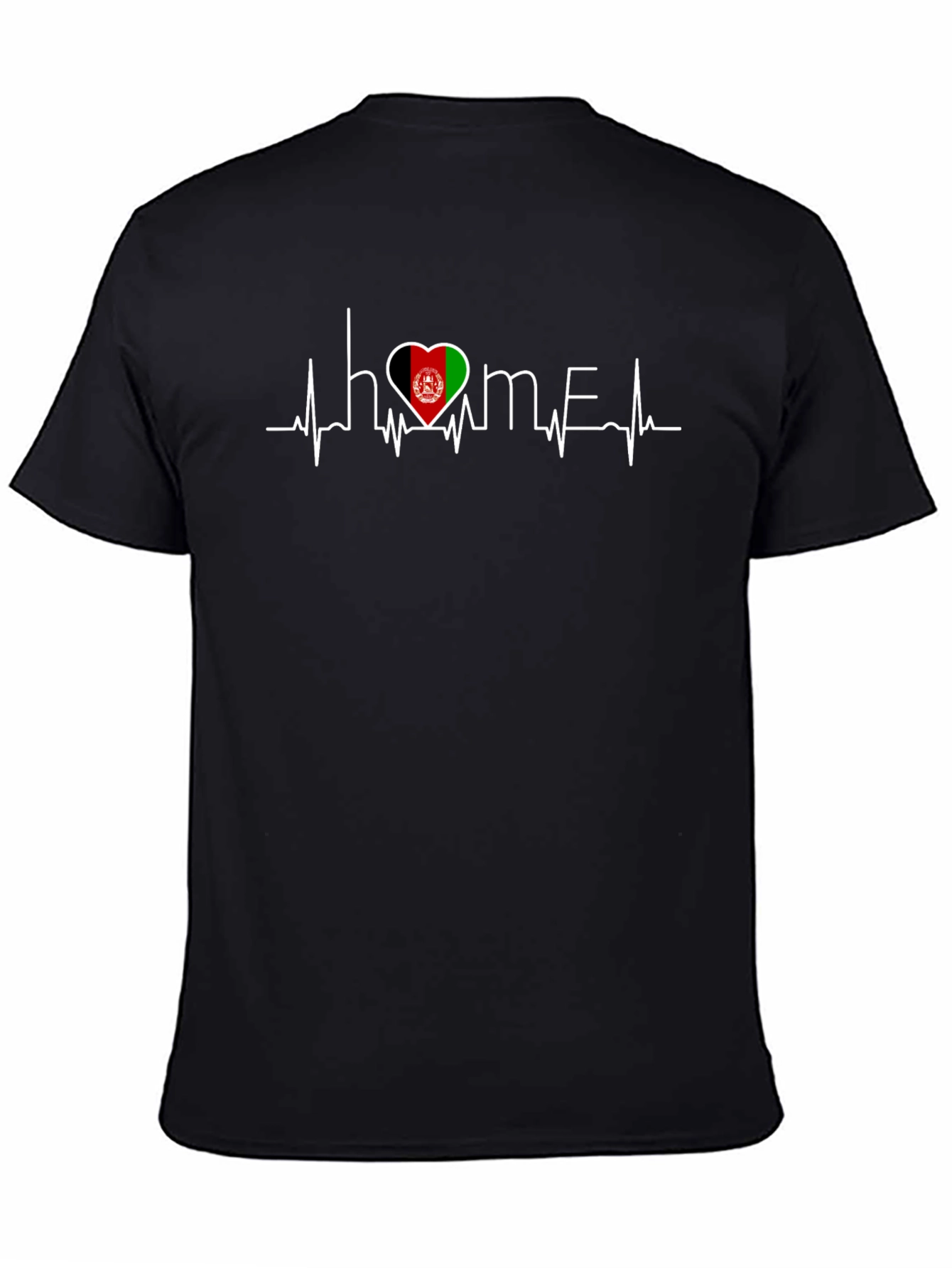 Home Afghanistan Heartbeat T-Shirt - Black
