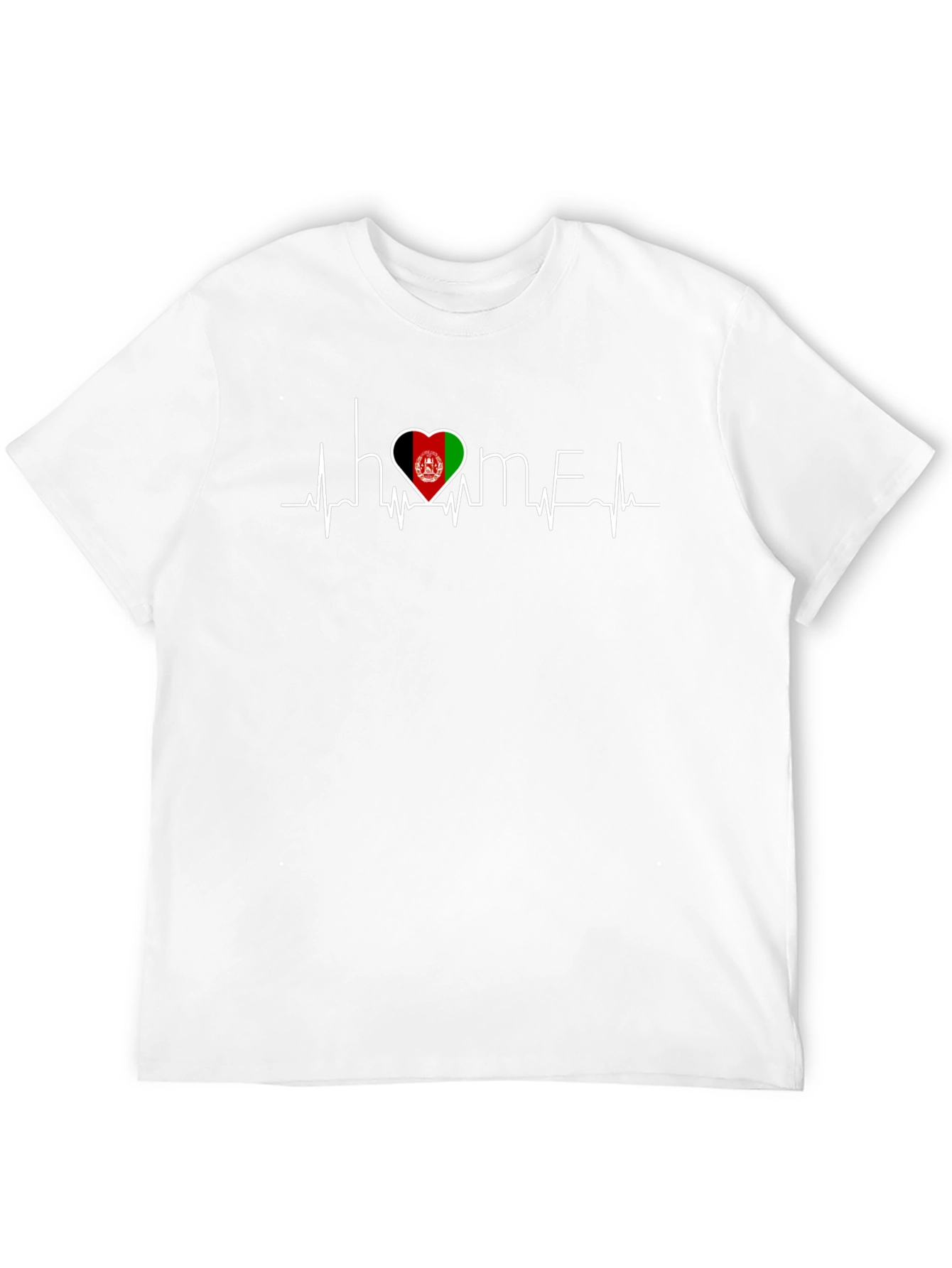 Home Afghanistan Heartbeat T-Shirt - Black