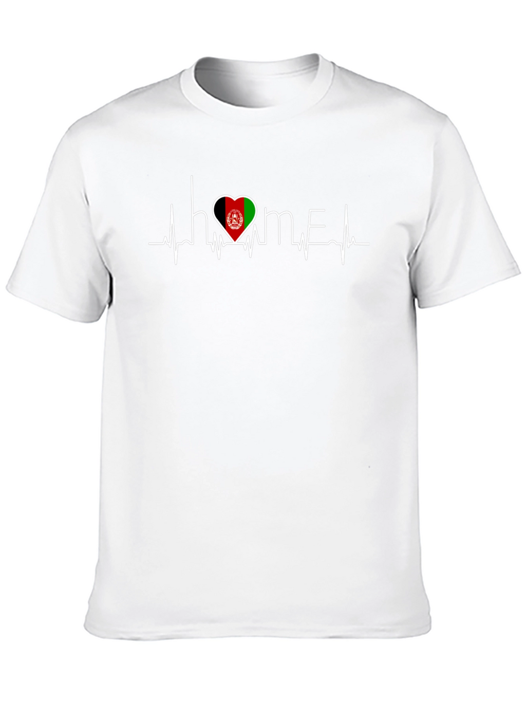Home Afghanistan Heartbeat T-Shirt - Black