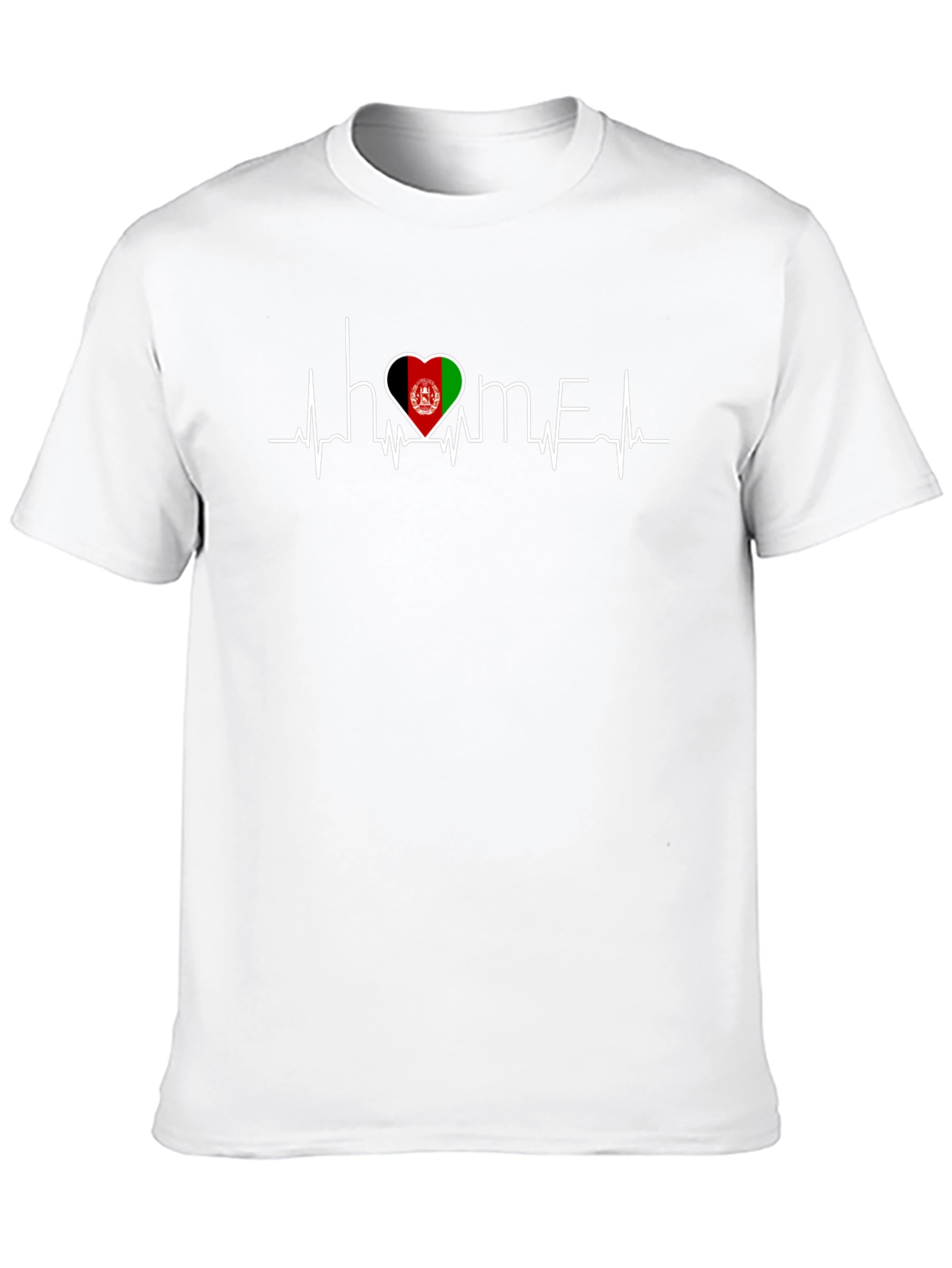 Home Afghanistan Heartbeat T-Shirt - Black