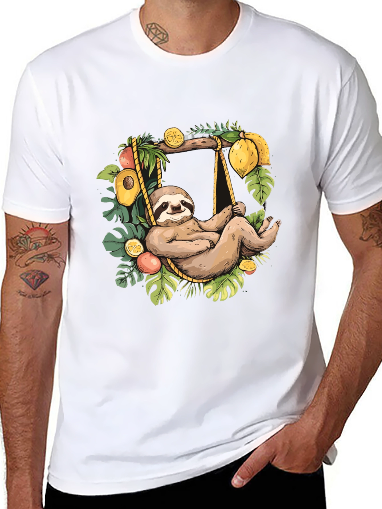 Sloth on Swing Graphic Tee