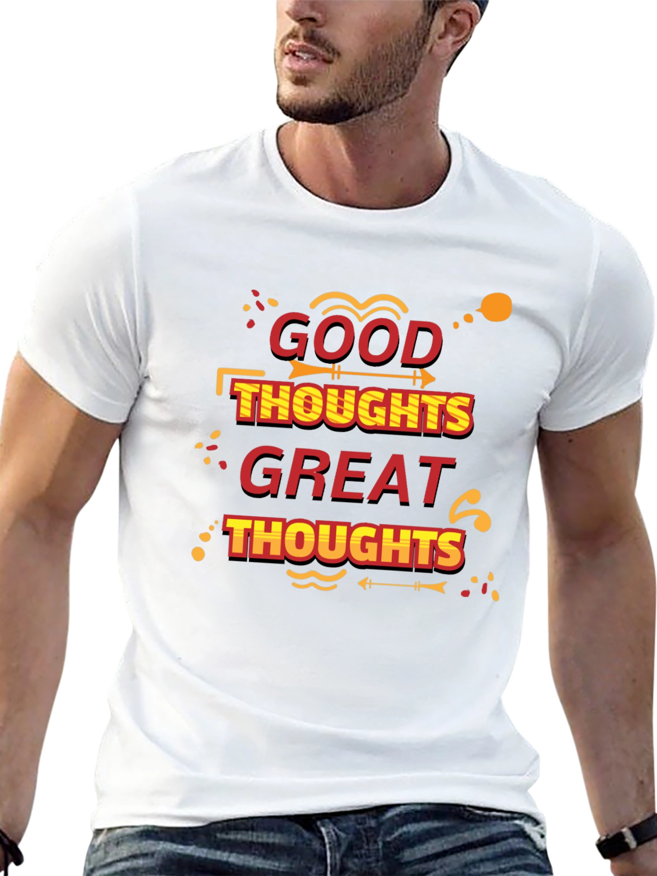 Good Thoughts Great Thoughts Black T-Shirt