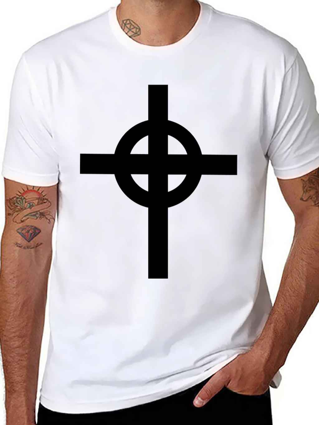 Celtic Cross Black T-Shirt