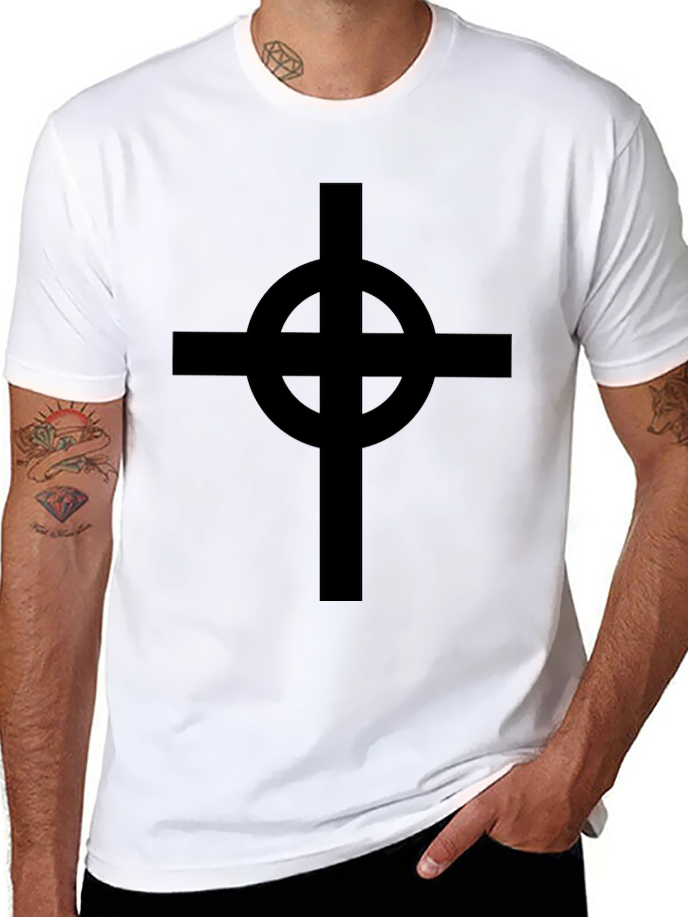 Celtic Cross Black T-Shirt