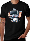 VR Elephant T-Shirt - Cute Cartoon Design