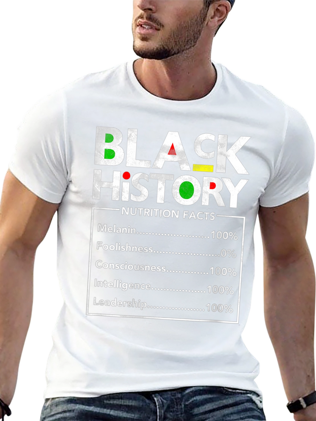 Black History Nutrition Facts T-Shirt