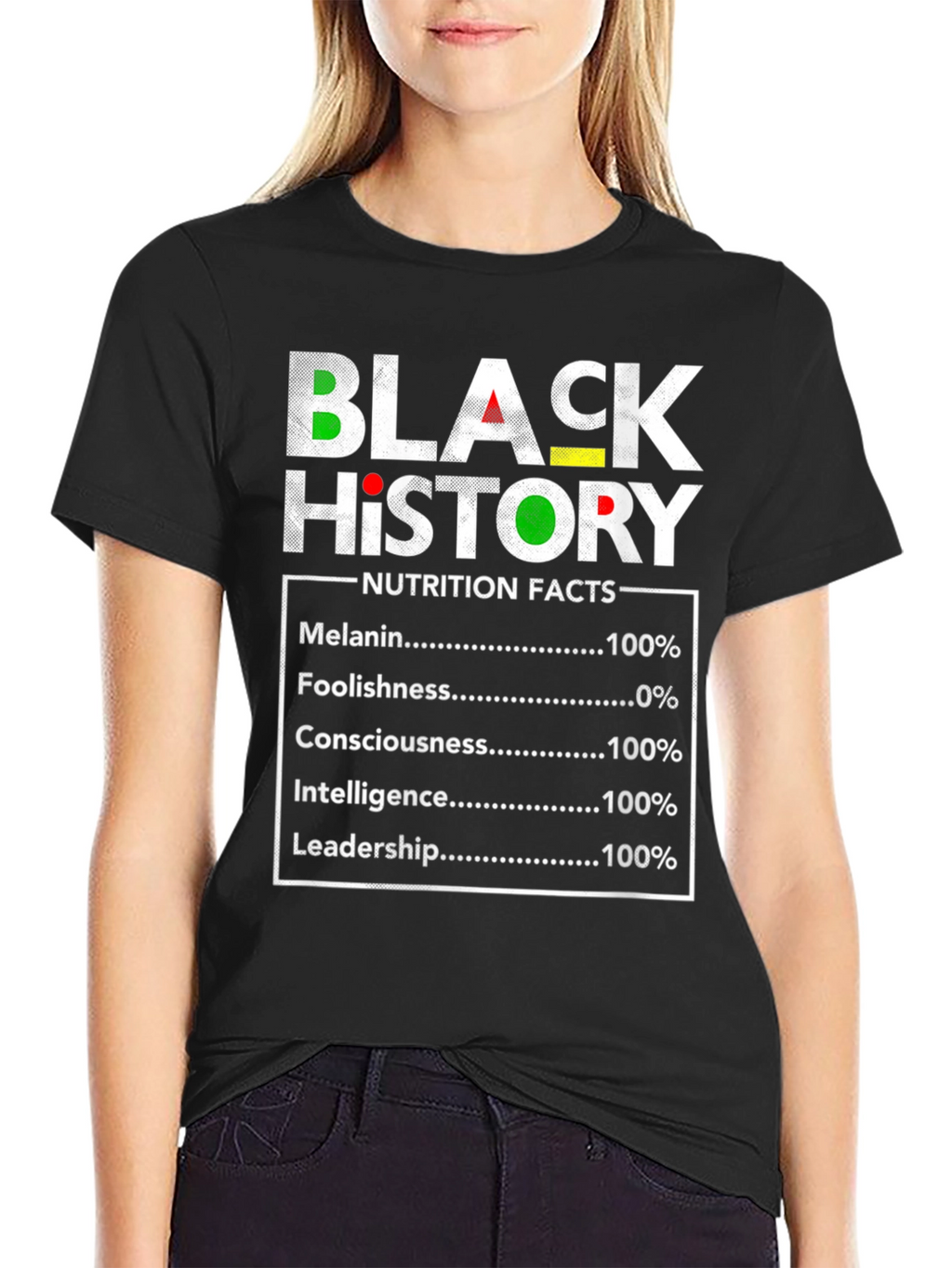 Black History Nutrition Facts T-Shirt