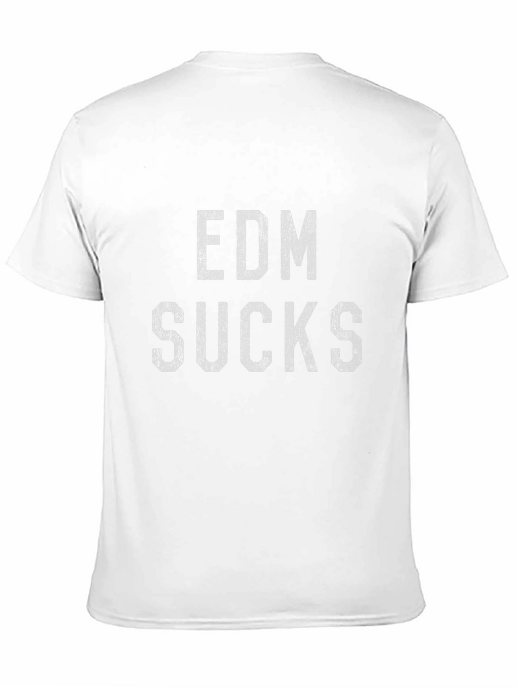 EDM Sucks Black Cotton T-Shirt