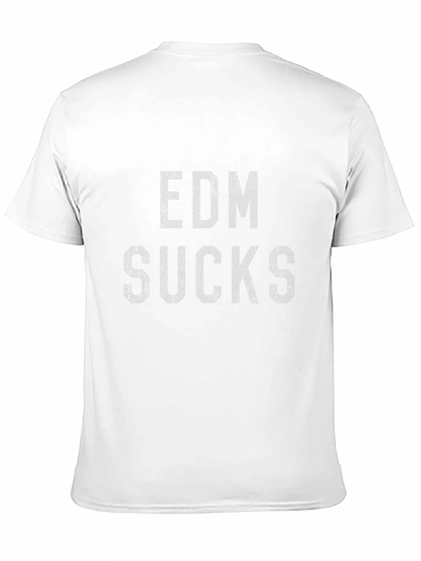 EDM Sucks Black Cotton T-Shirt