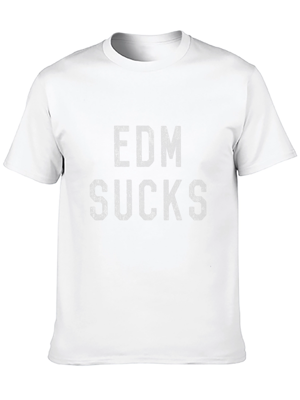 EDM Sucks Black Cotton T-Shirt