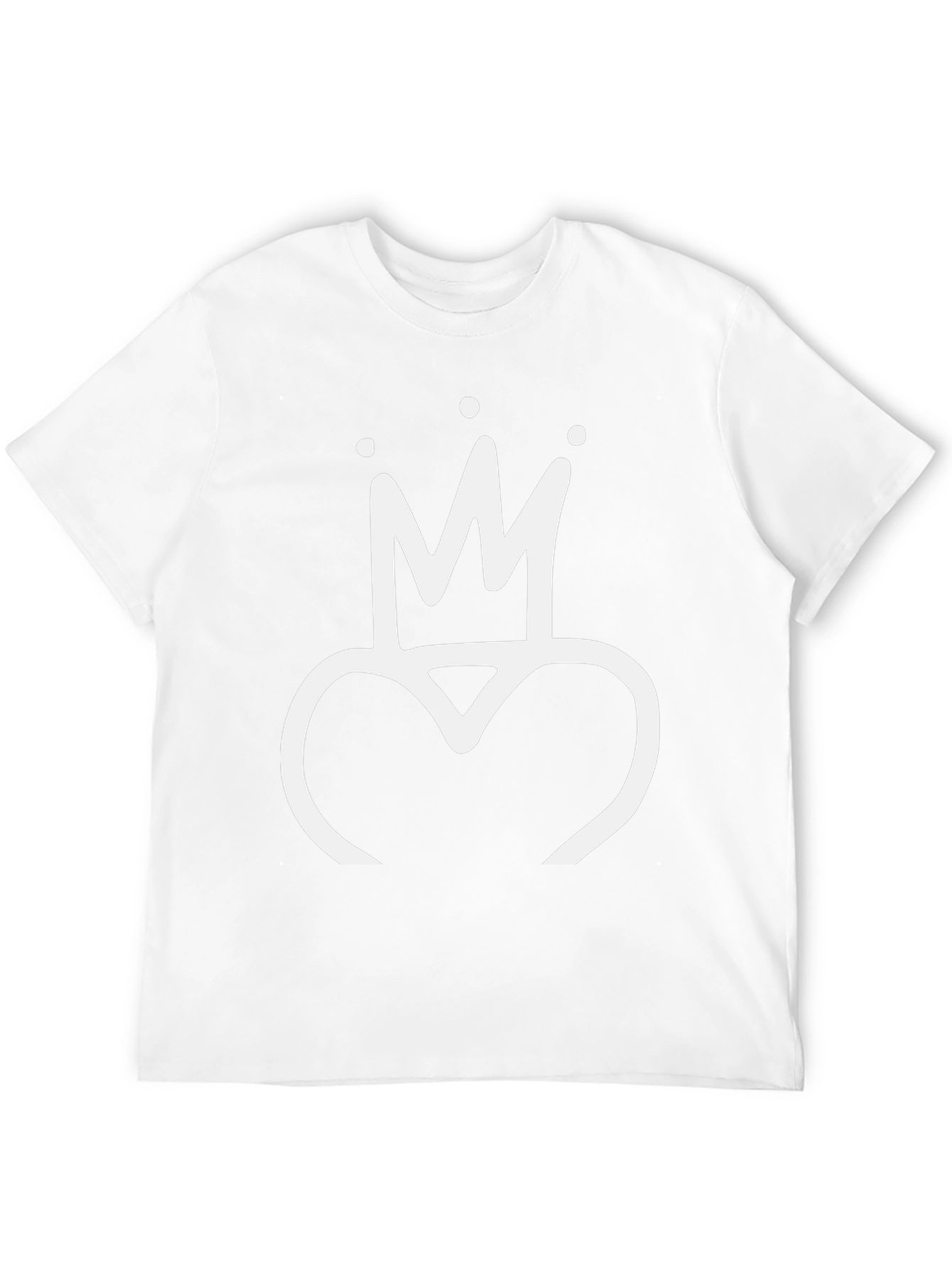 Crown Heart Black T-Shirt - Stylish Graphic Tee