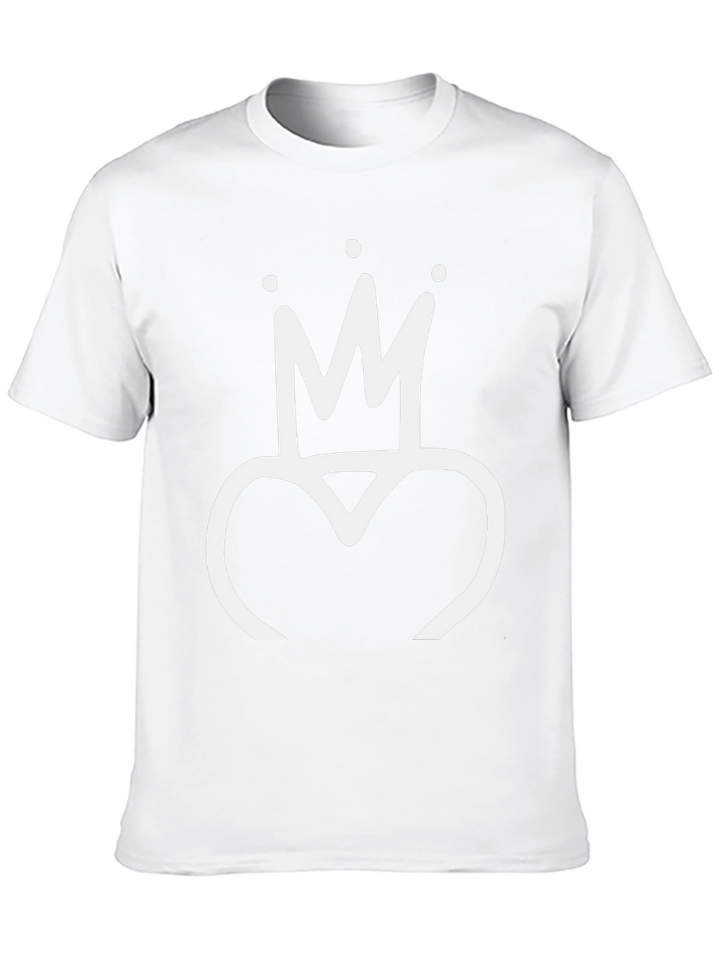 Crown Heart Black T-Shirt - Stylish Graphic Tee