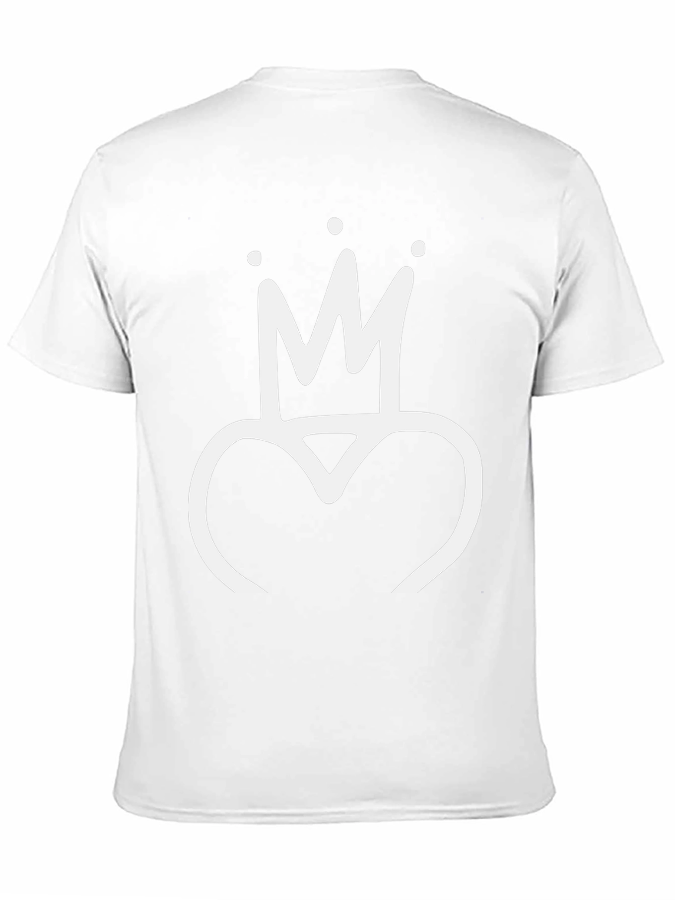 Crown Heart Black T-Shirt - Stylish Graphic Tee