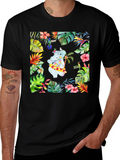 Tropical Hippo T-Shirt - Summer Vibes