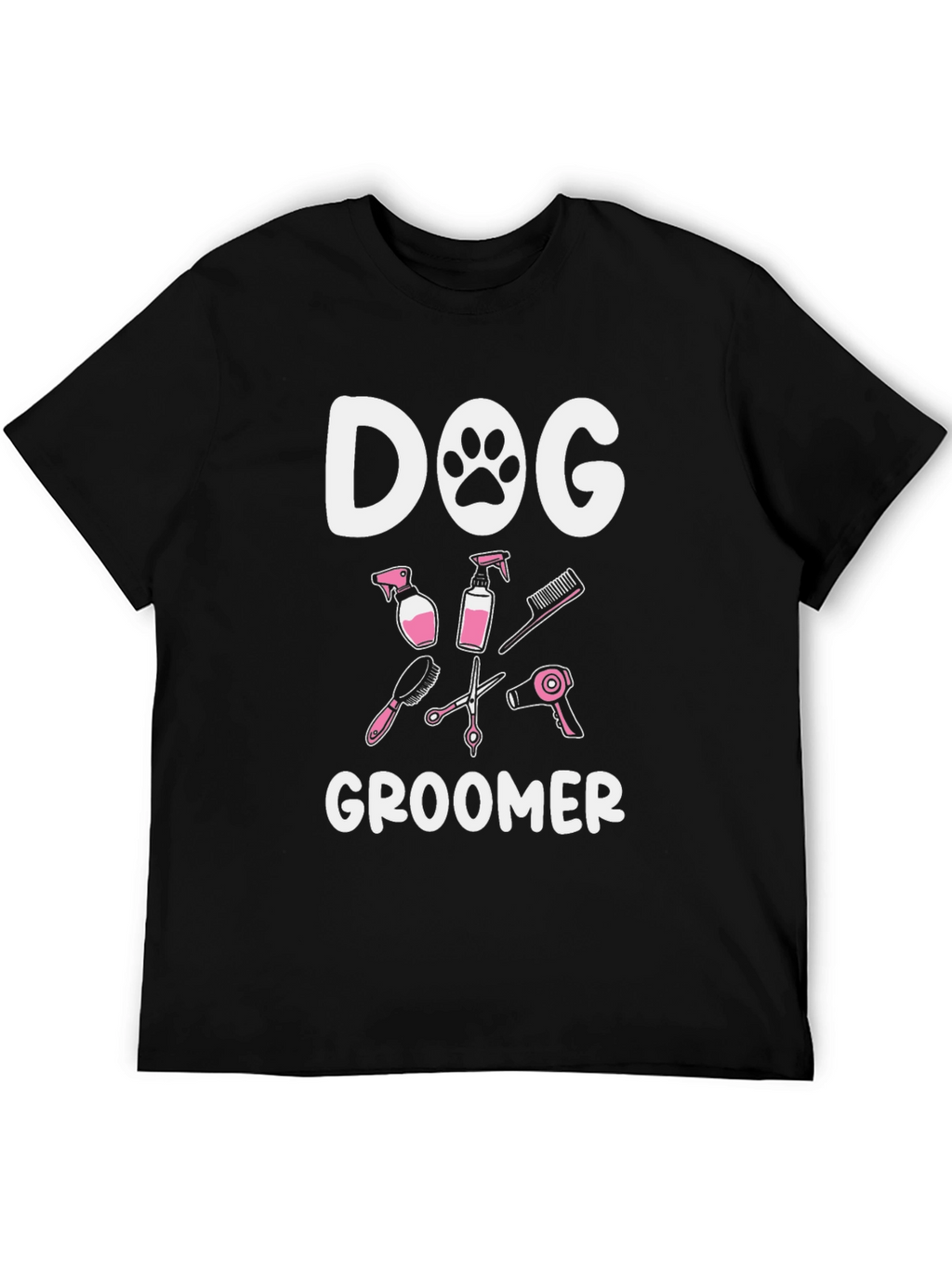 Dog Groomer T-Shirt - Black Cotton Tee