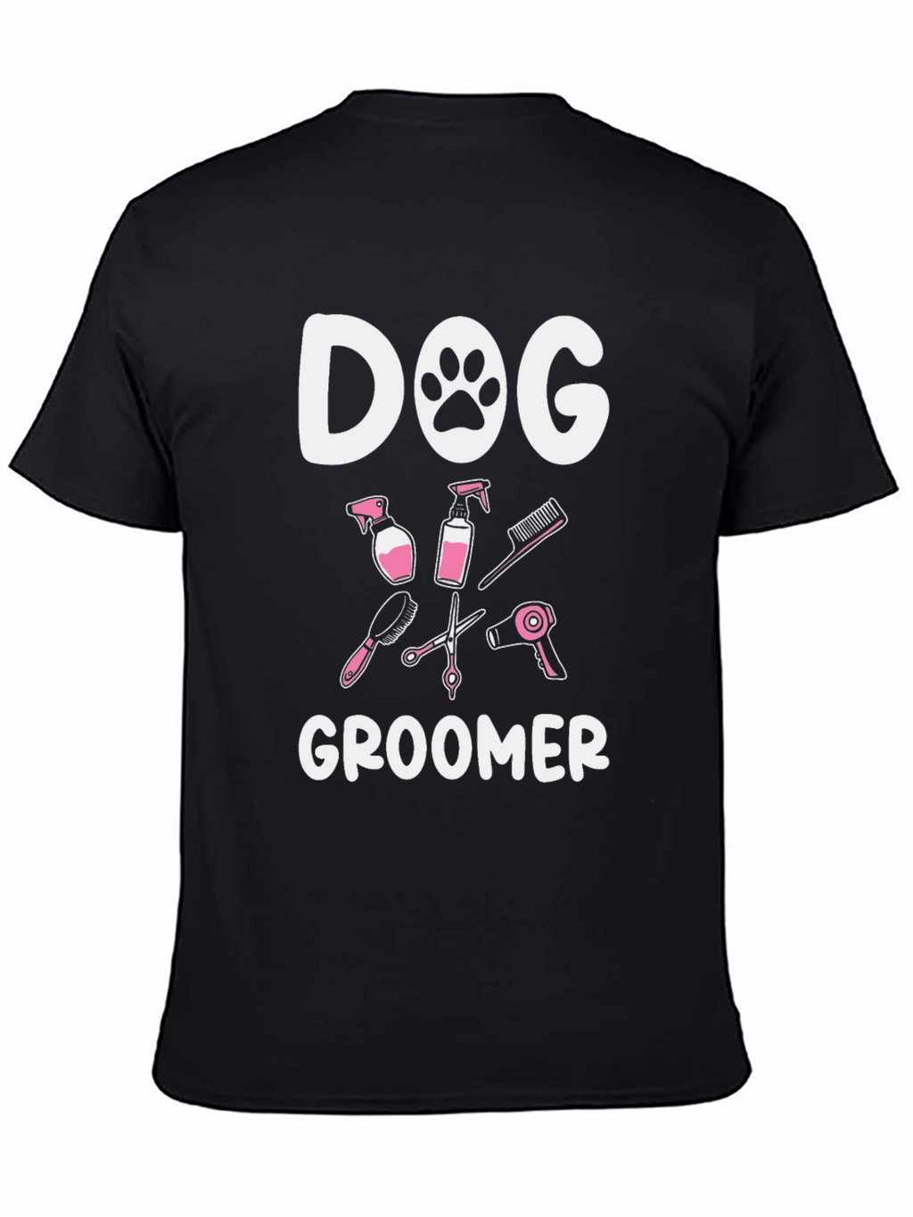 Dog Groomer T-Shirt - Black Cotton Tee