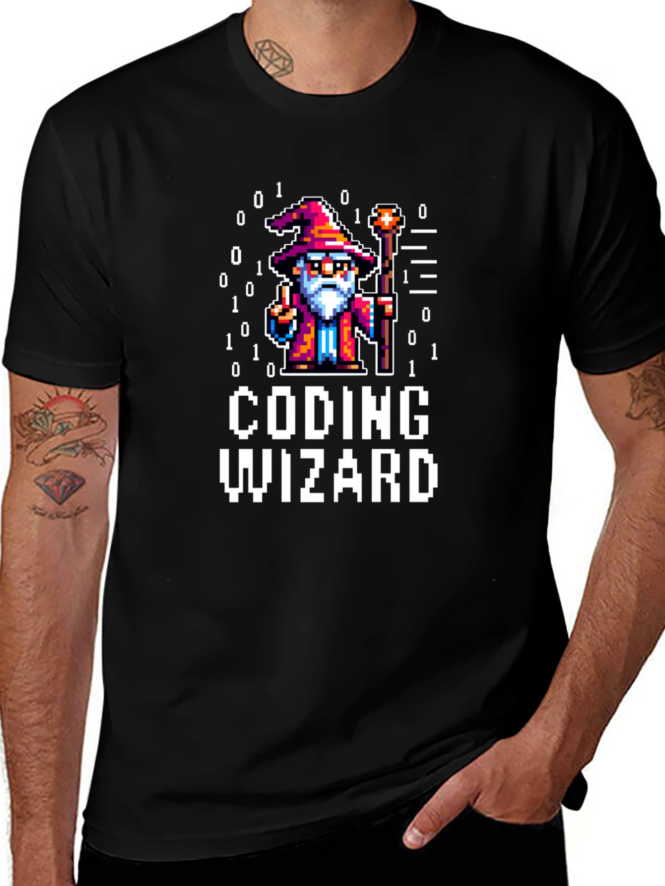 Coding Wizard Black T-Shirt