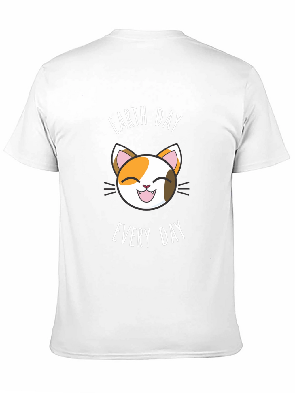 Earth Day Every Day Cat T-Shirt - Black