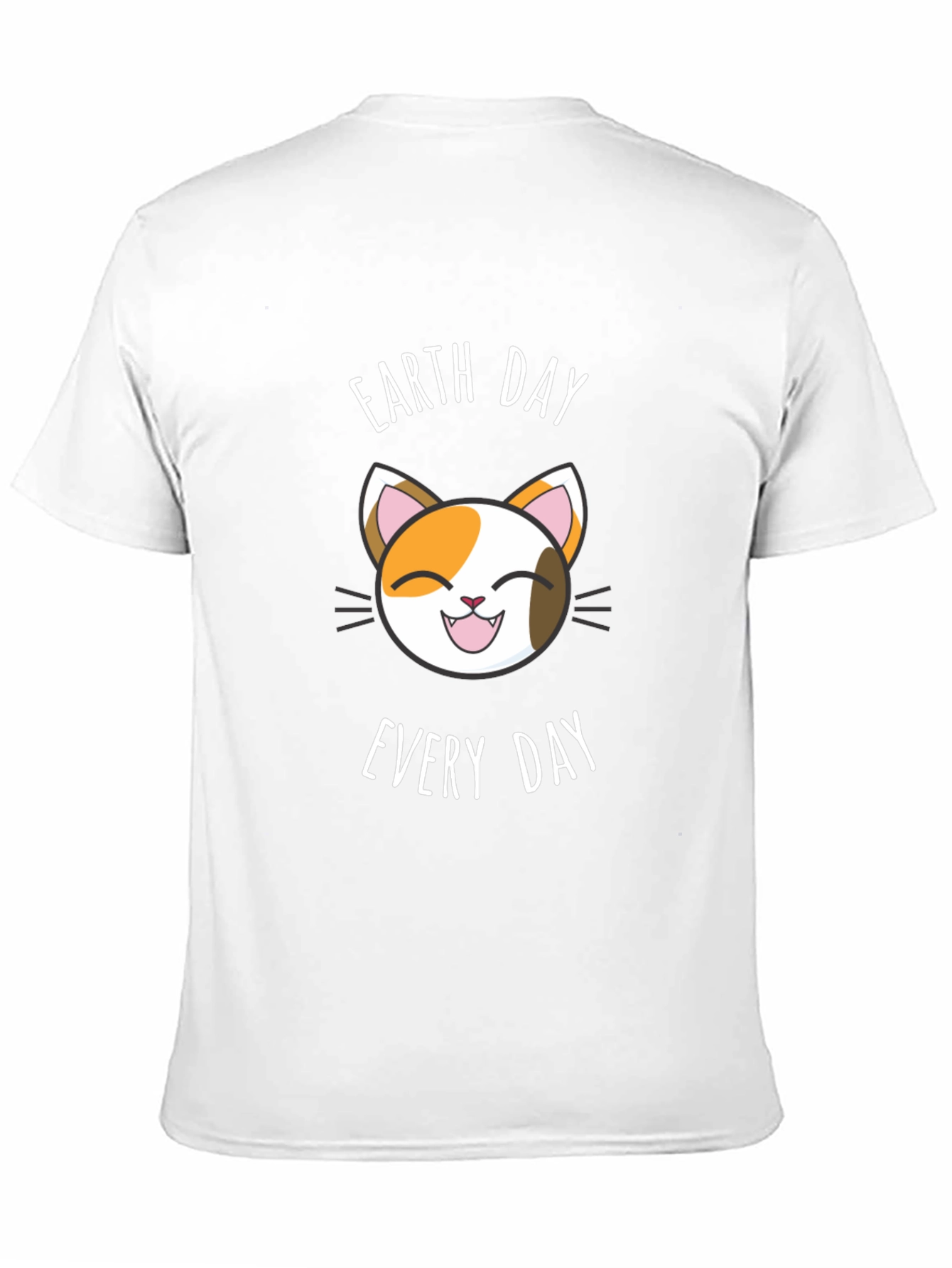 Earth Day Every Day Cat T-Shirt - Black