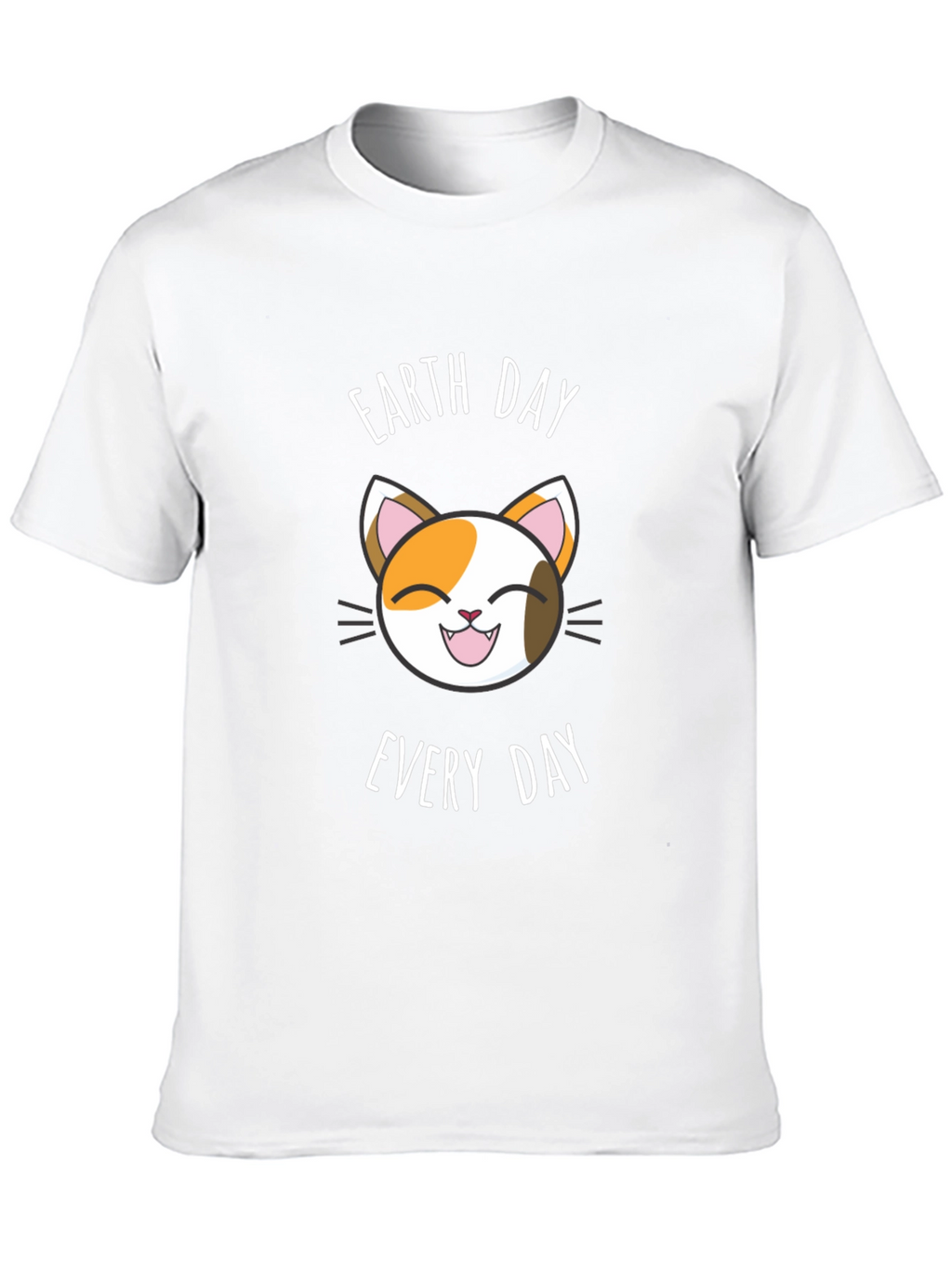 Earth Day Every Day Cat T-Shirt - Black