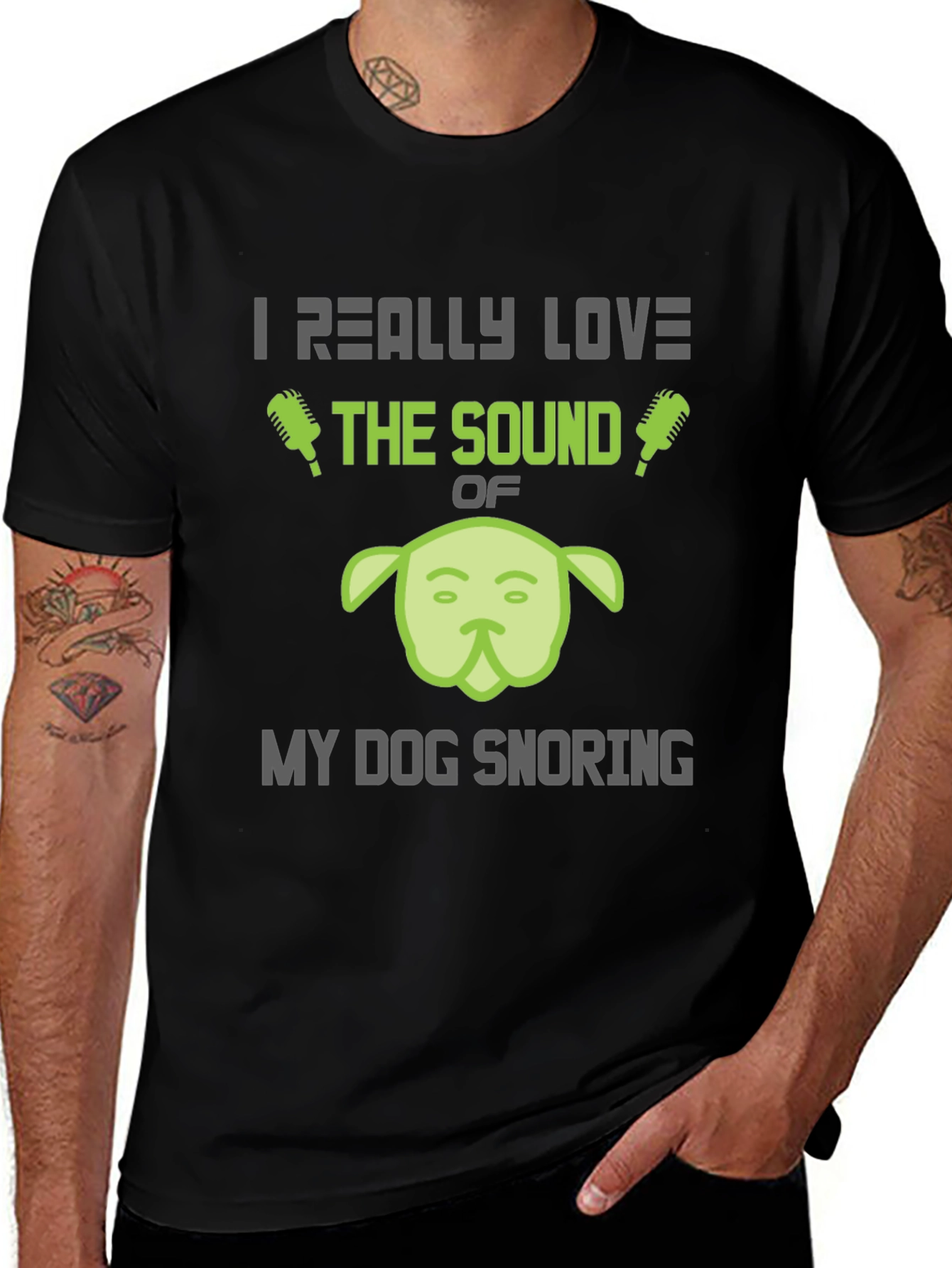 Funny Dog Snoring T-Shirt