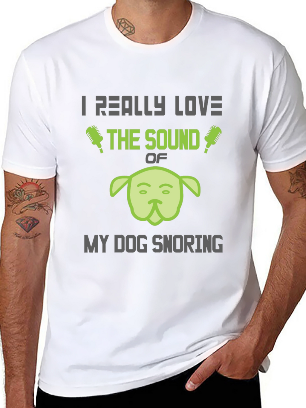 Funny Dog Snoring T-Shirt