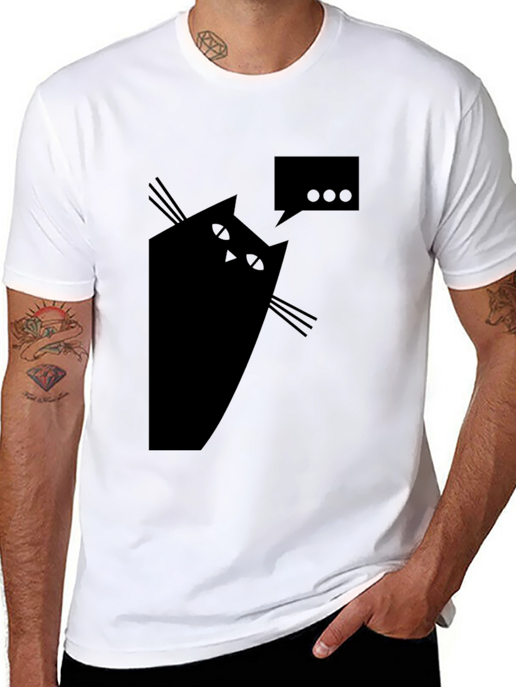 Cat Chat T-Shirt - Quirky Graphic Tee