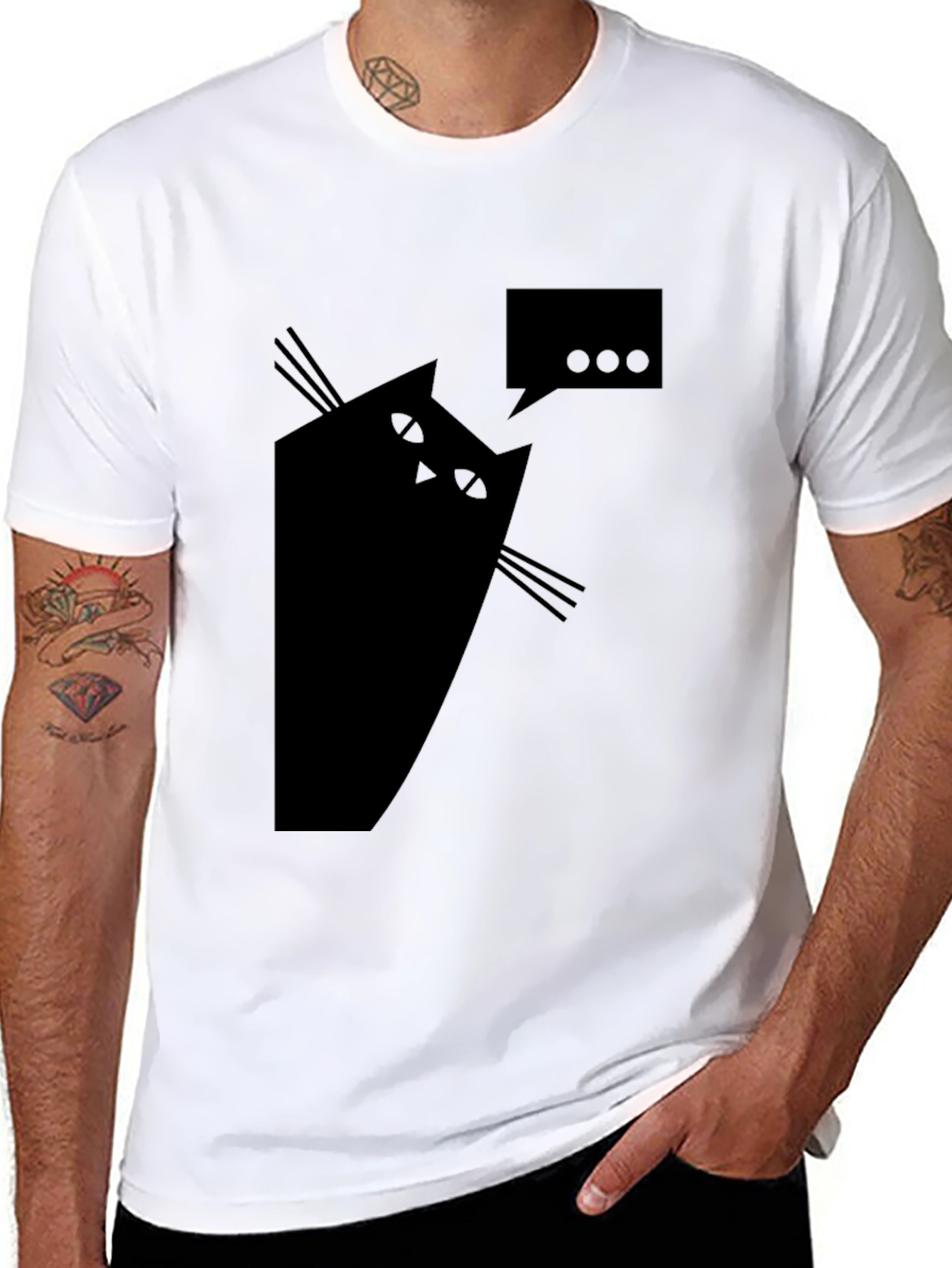 Cat Chat T-Shirt - Quirky Graphic Tee