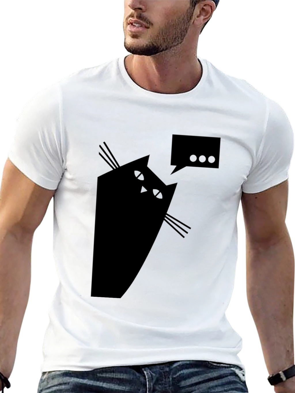Cat Chat T-Shirt - Quirky Graphic Tee