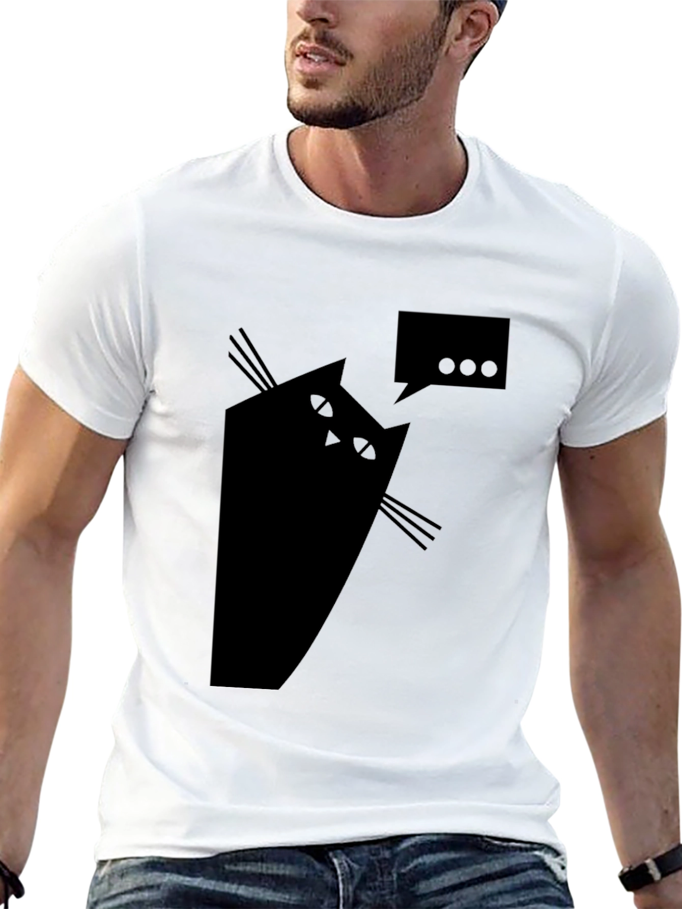 Cat Chat T-Shirt - Quirky Graphic Tee