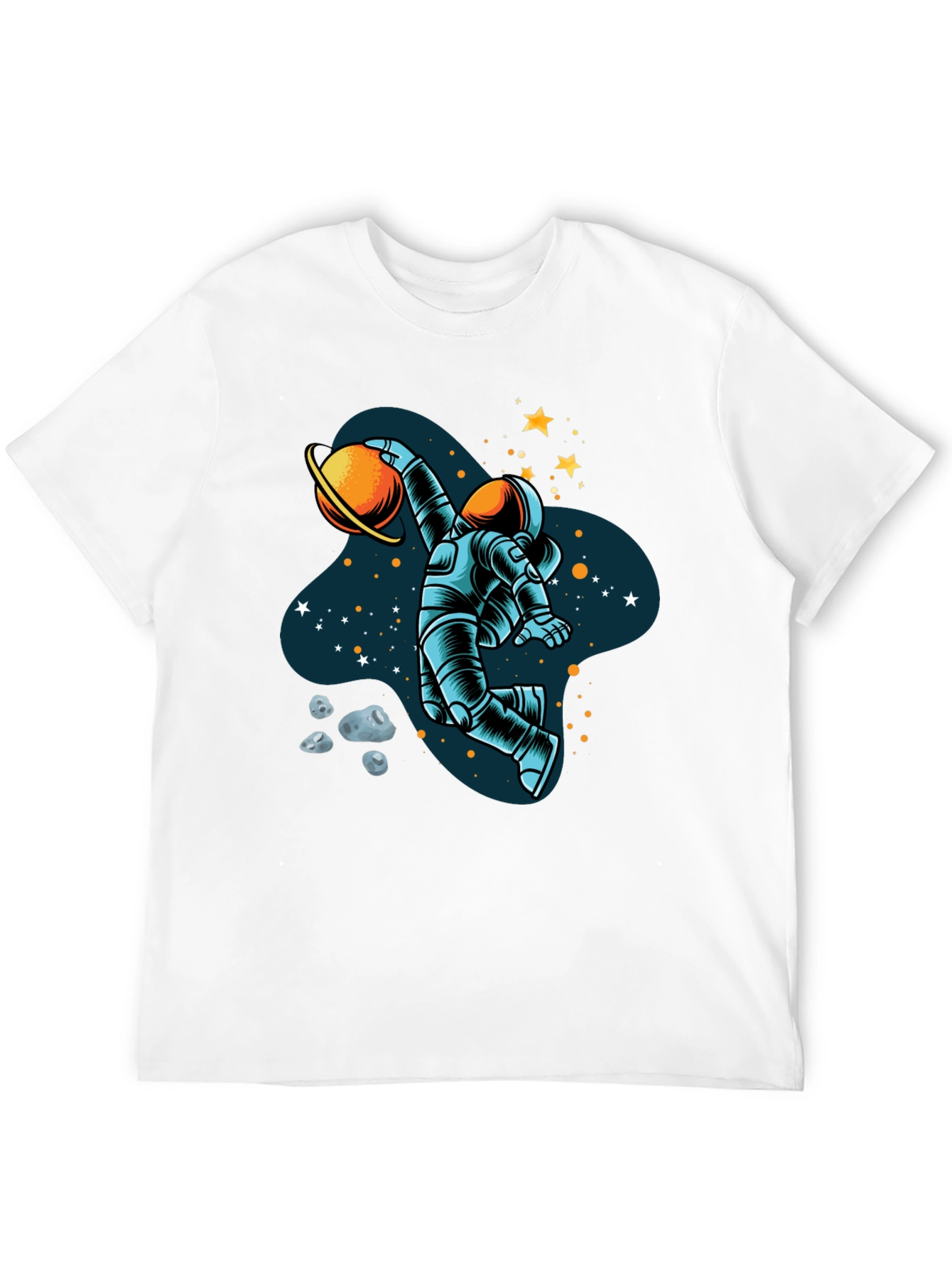 Astronaut Dunking Planet Graphic Tee